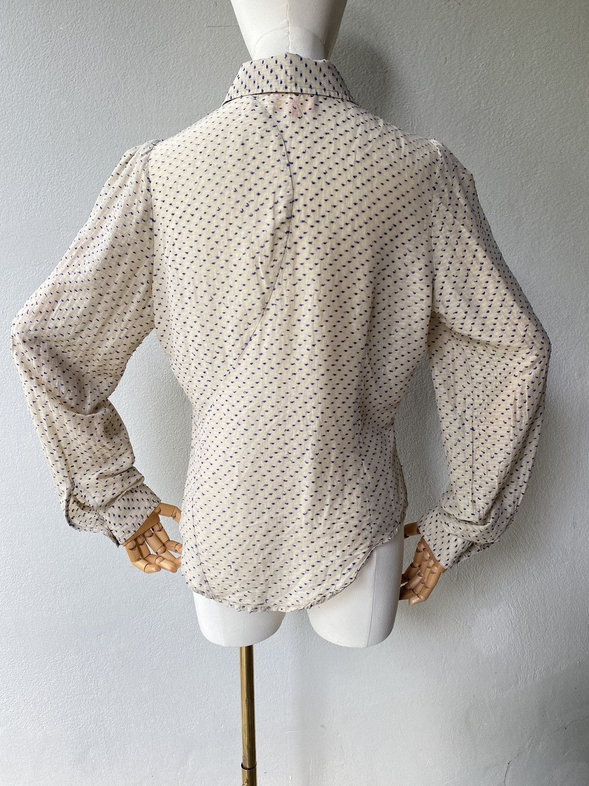 Vivienne Westwood Curve Button Center Line Dots Shirt