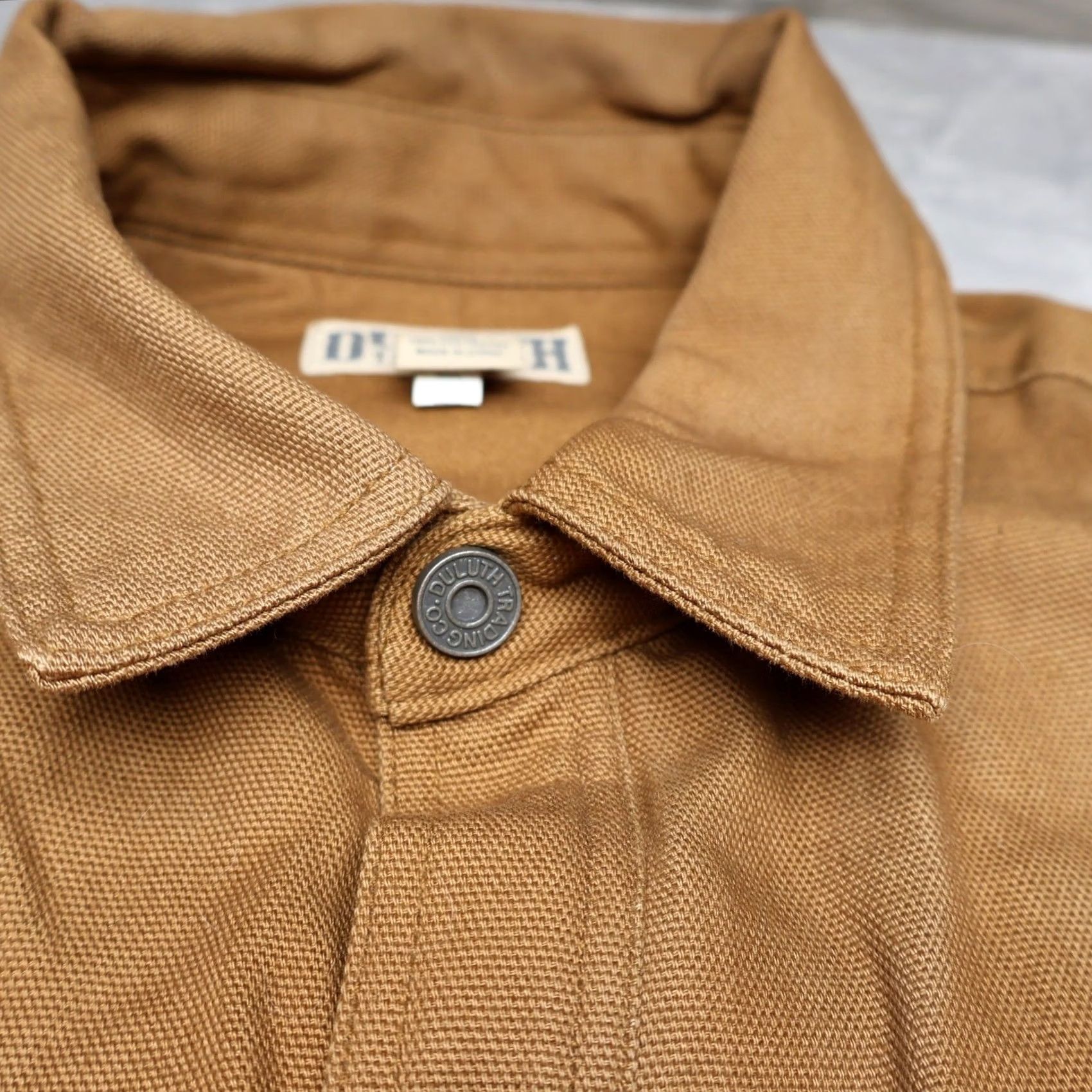 Duluth Trading Company Duluth Trading Co Shirt Mens XLT Brown Tall Hanger Bender Fire Hose Canvas Work Size US XL / EU 56 / 4 - 6 Thumbnail