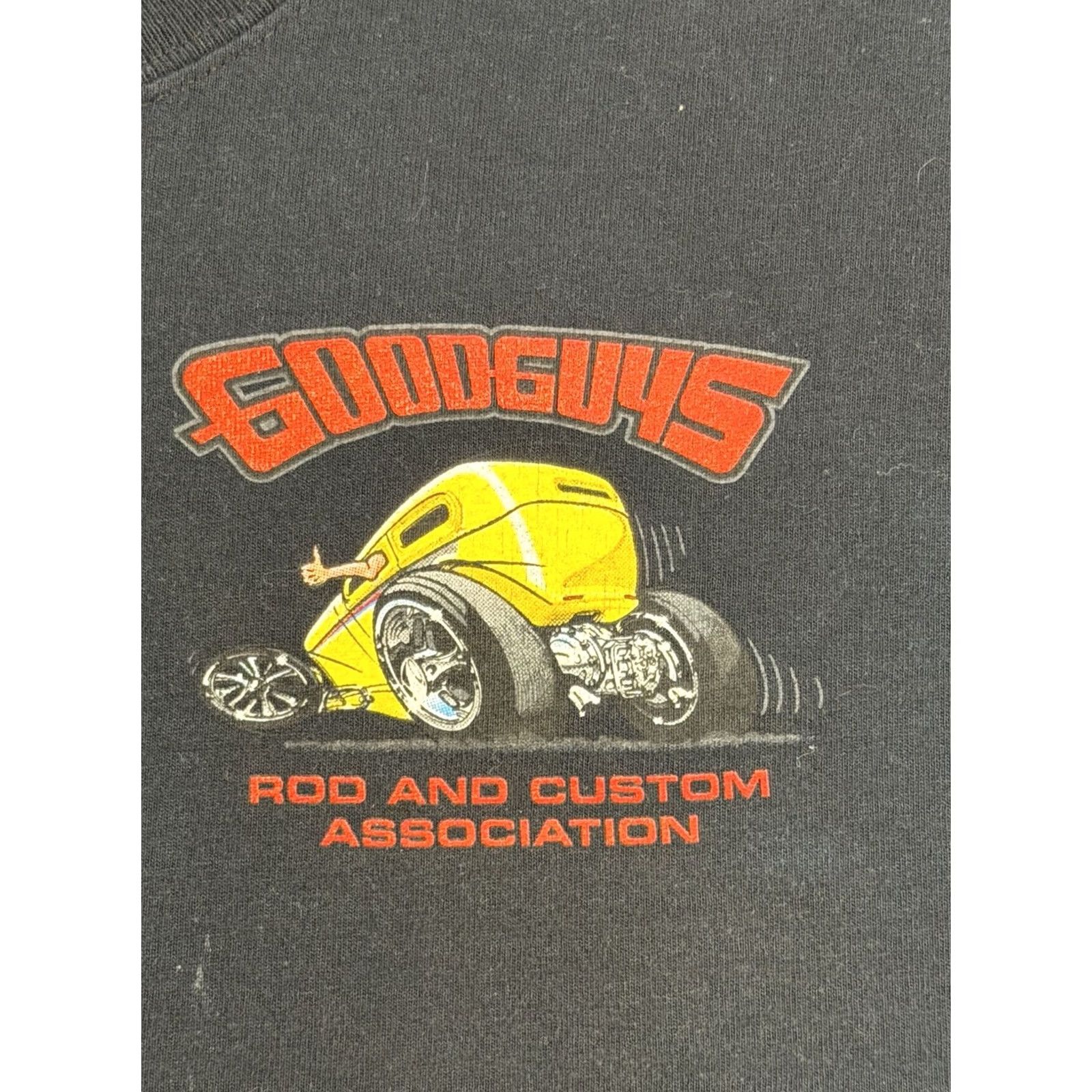 Vintage GoodGuys Rod and Custom Association T-Shirt Men Graphic Black Small Short Sleeve Crew Neck Cotton Size US S / EU 44-46 / 1 - 2 Thumbnail