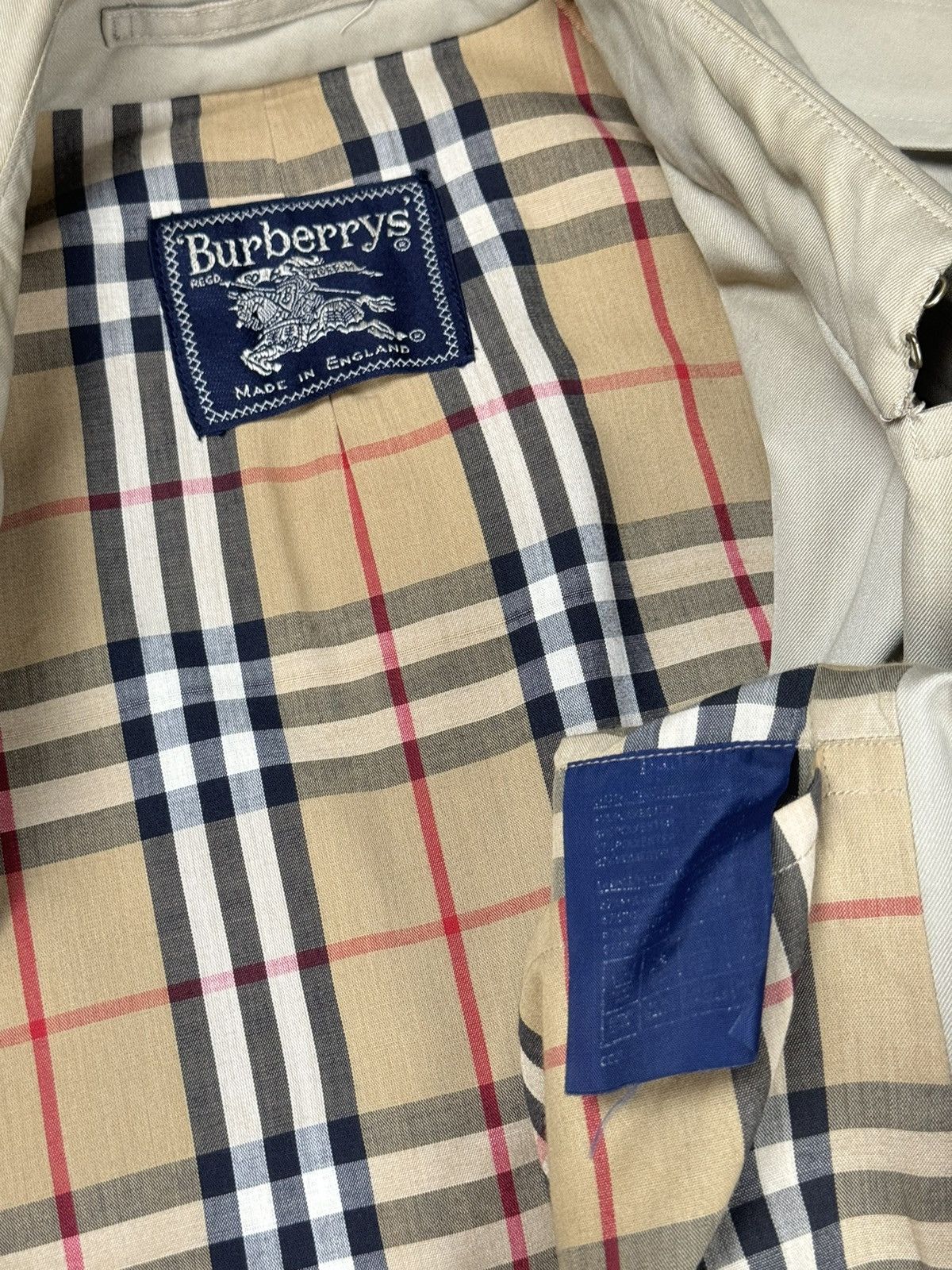 Burberry Vintage trench coat Burberry original luxury streetwear item Size L / US 10 / IT 46 - 4 Thumbnail