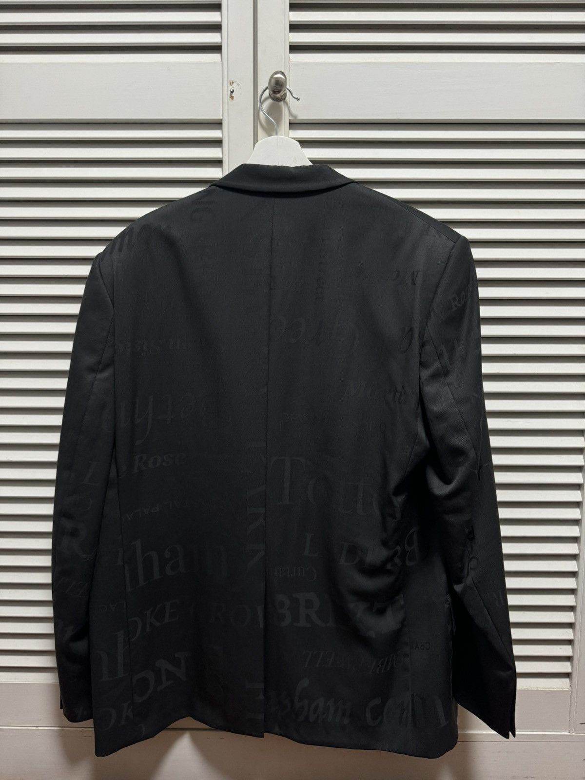 Martine Rose Grey Jacquard Blazer Size 48R - 2 Thumbnail