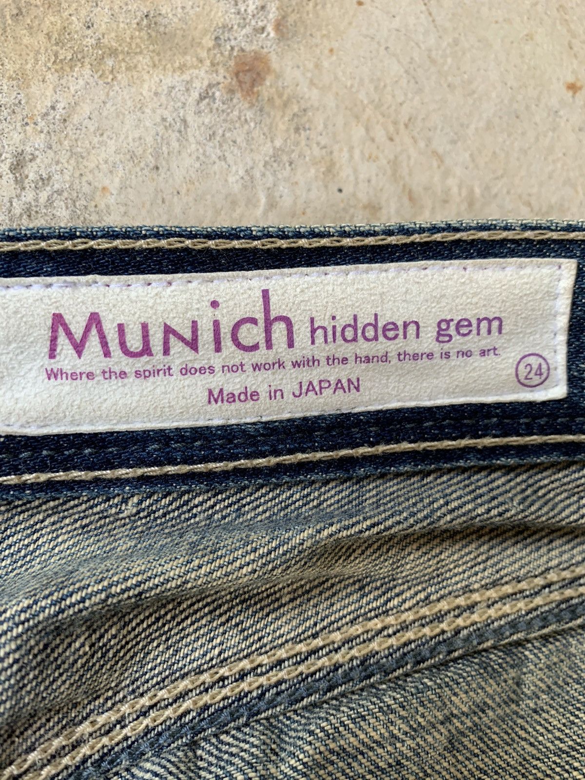 Japanese Brand Munich Hidden Gem Selvedge Distressed Denim Size US 30 / EU 46 - 13 Thumbnail