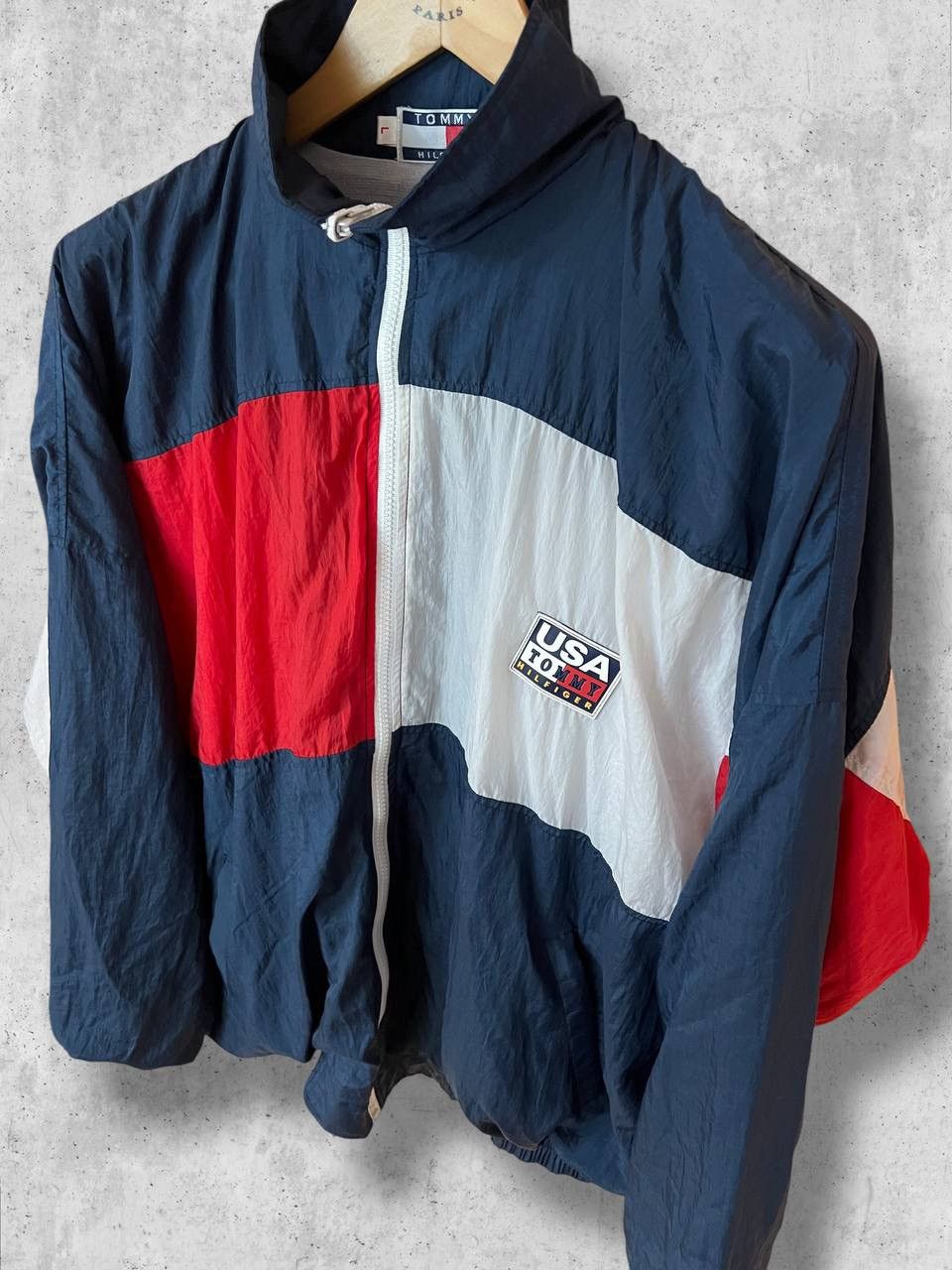 Tommy Hilfiger TOMMY HILFIGER USA Vintage Bomber NYLON TRACK Jacket Size US L / EU 52-54 / 3 - 5 Thumbnail