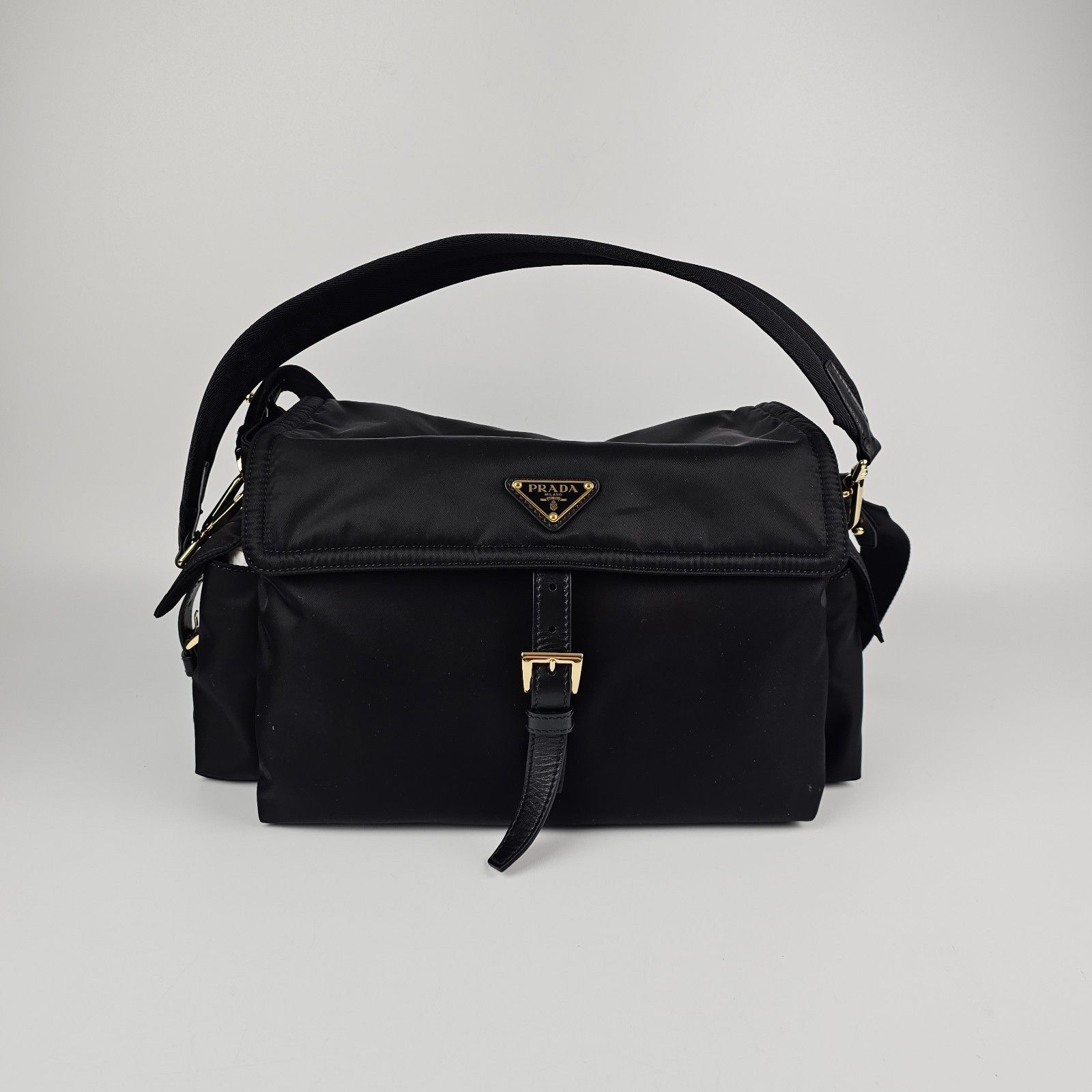 Prada PRADA Explore Large $2500 Black Re-Nylon Shoulder Bag New & Size ONE SIZE - 4 Thumbnail