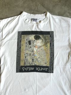 SUPER RARE vintage Gustav Klimt print pants from - Depop