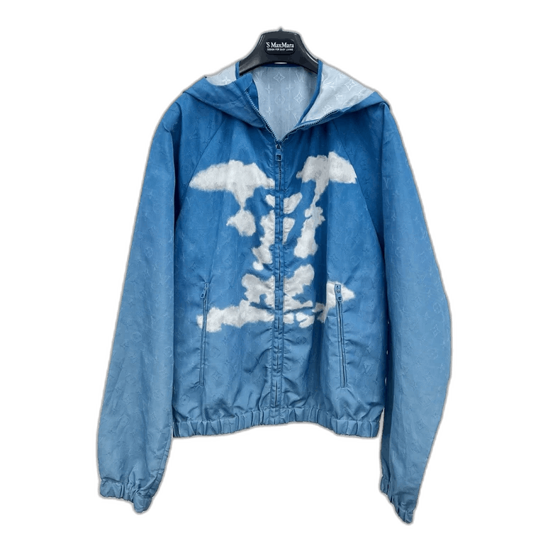 Louis Vuitton Blue Cloud Pattern Jacket Size 46