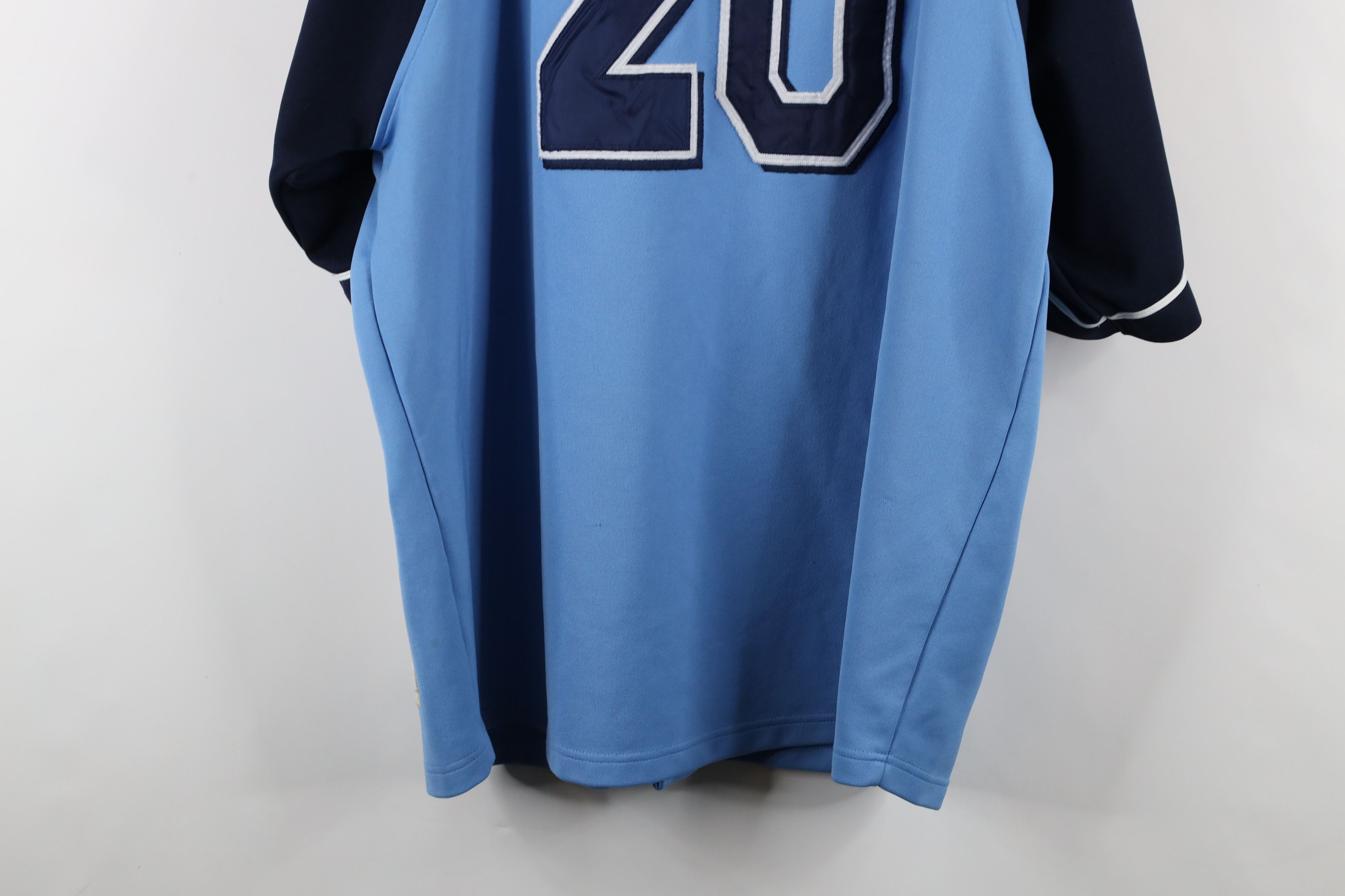 Vintage Vintage 90s Leagues Homestead Grays Baseball Jersey Blue Size US XXL / EU 58 / 5 - 15 Thumbnail