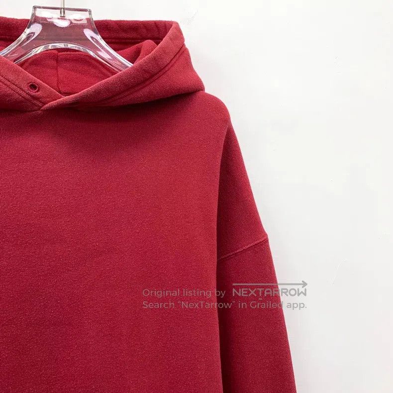 Balenciaga Balenciaga Red logo letter hooded cotton long-sleeve sweat Size US L / EU 52-54 / 3 - 3 Thumbnail