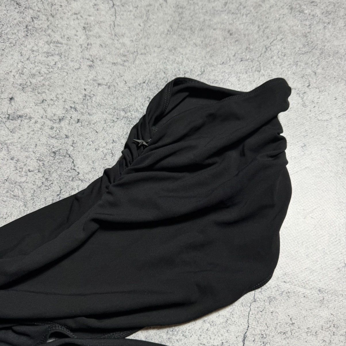 H&M × Mugler Rare Mugler X H&M Viscose Stretch Knit Asymmetrical Dress Size M / US 6-8 / IT 42-44 - 7 Thumbnail