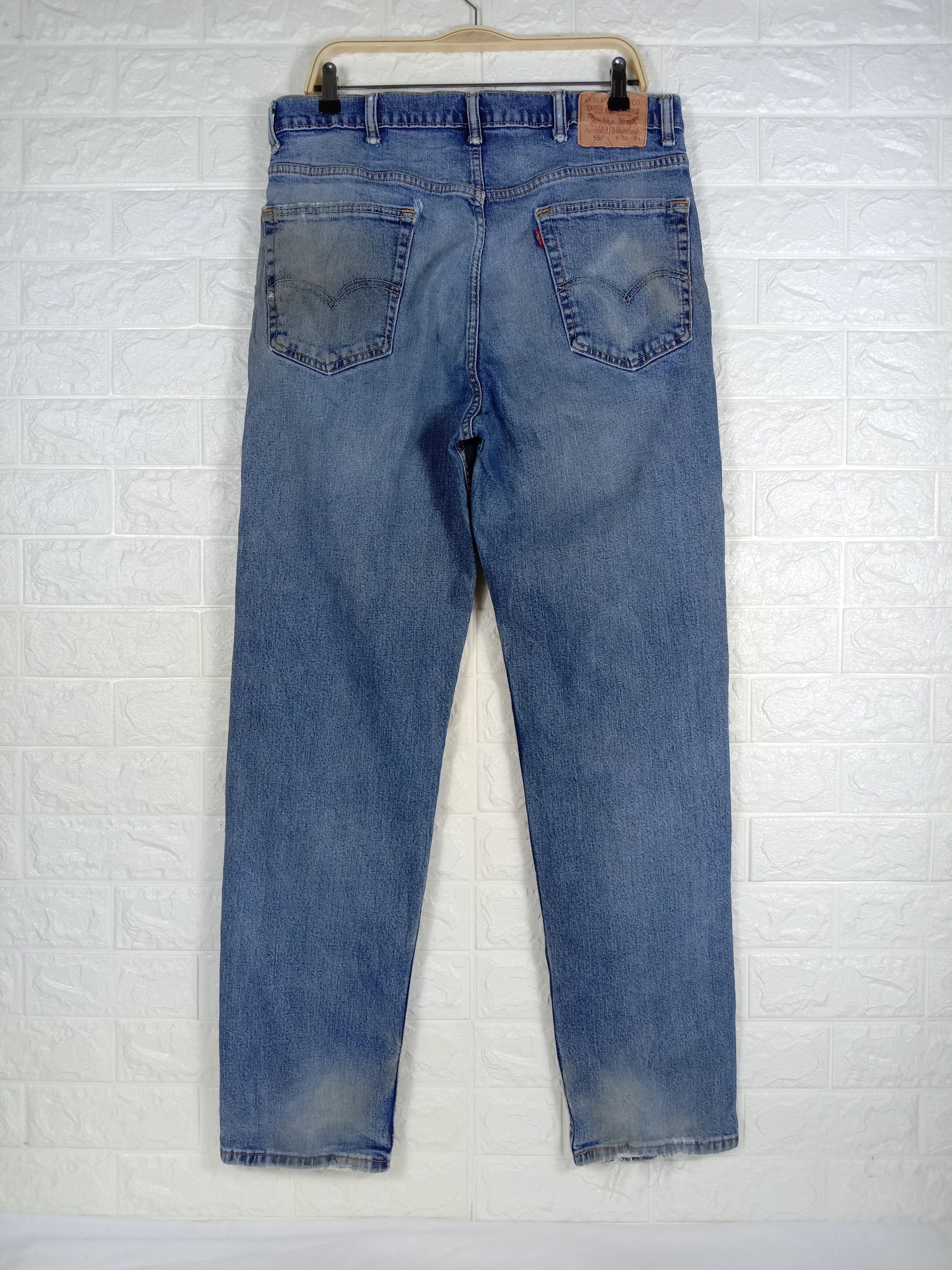 Levi's Vintage Levi's 550 Faded Blue Jeans Distressed Denim Size US 35 - 5 Thumbnail