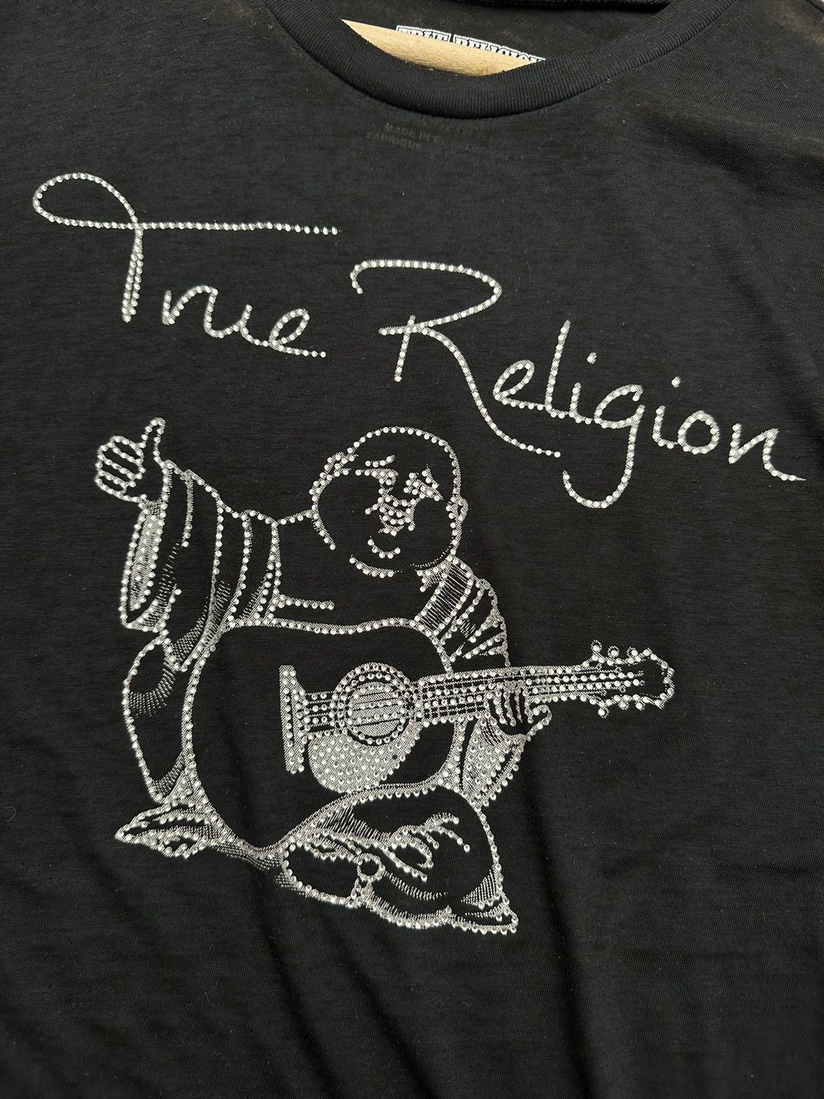 True Religion Y2K TRUE RELIGION Crystal Script T-shirt Size M / US 6-8 / IT 42-44 - 4 Thumbnail
