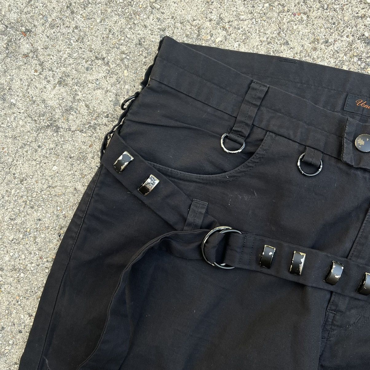 Undercover Undercover 06SS T Rockstar Skinny Black Pants Stud Belt Rare Size US 30 / EU 46 - 6 Thumbnail