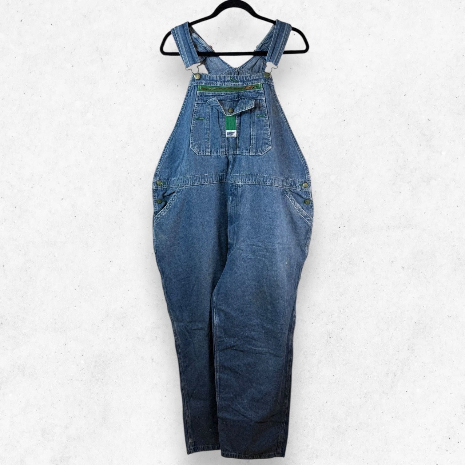 Liberty Vintage Liberty Denim Bib Overalls Men's Size 44x30 Cotton Size US 44 / EU 60 - 1 Thumbnail