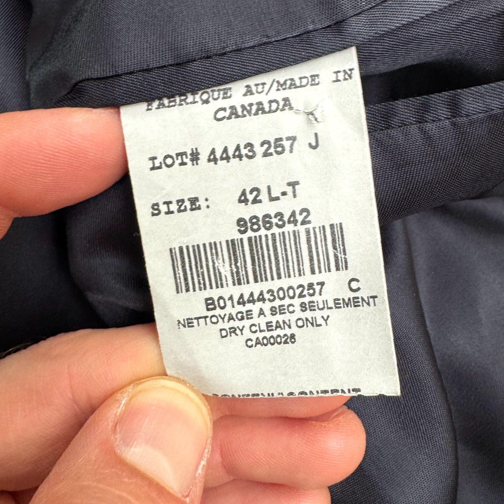 J.Crew J.Crew Blazer Mens 42L Navy Blue Wool Suit Sport Coat Classic Workwear Size 42L - 7 Thumbnail