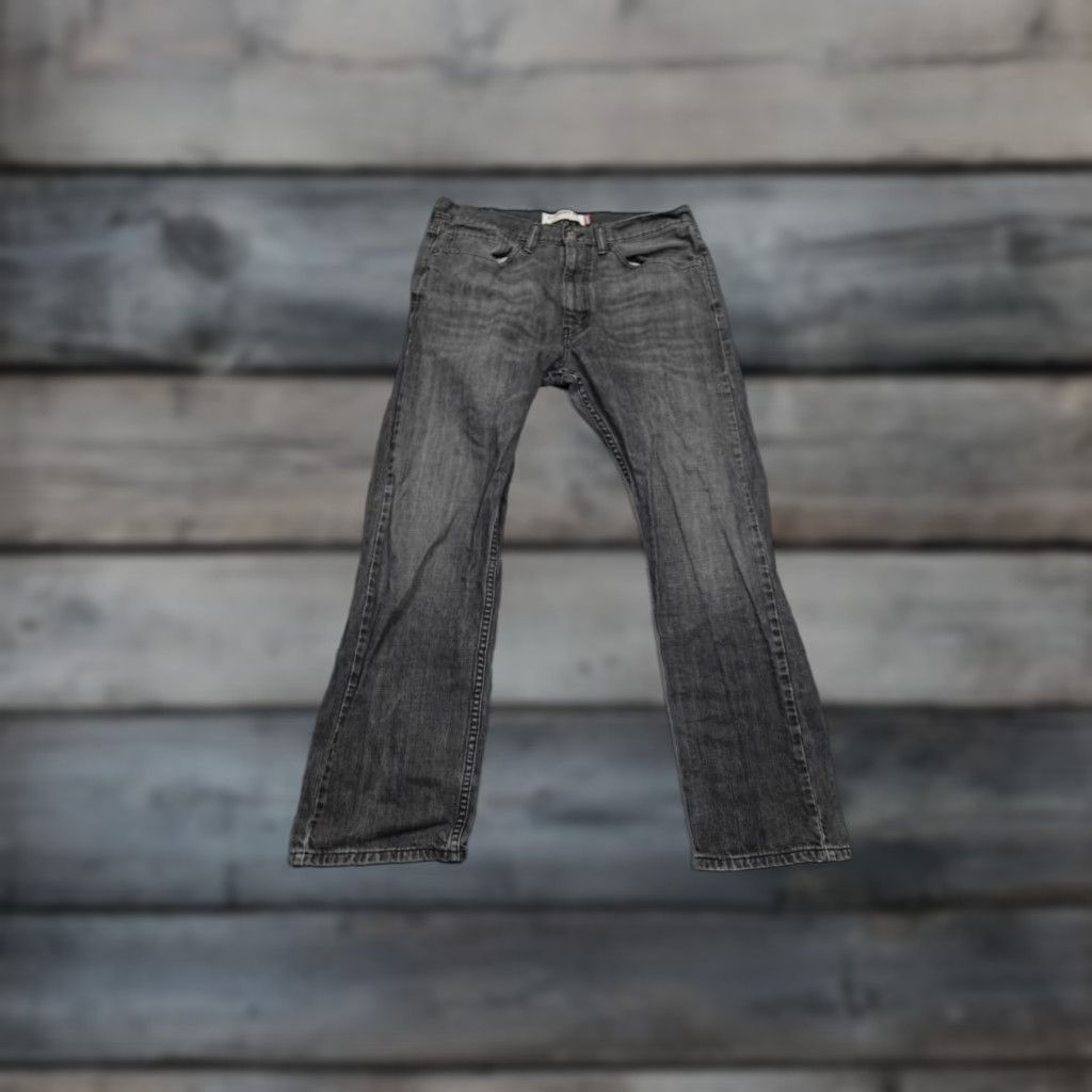 Levi's Levi's 505 Jeans Mens 36 Black Regular Straight Leg Dark Wash 5-Pocket Zipper Comfort Stretch Size US 36 / EU 52 - 1 Thumbnail