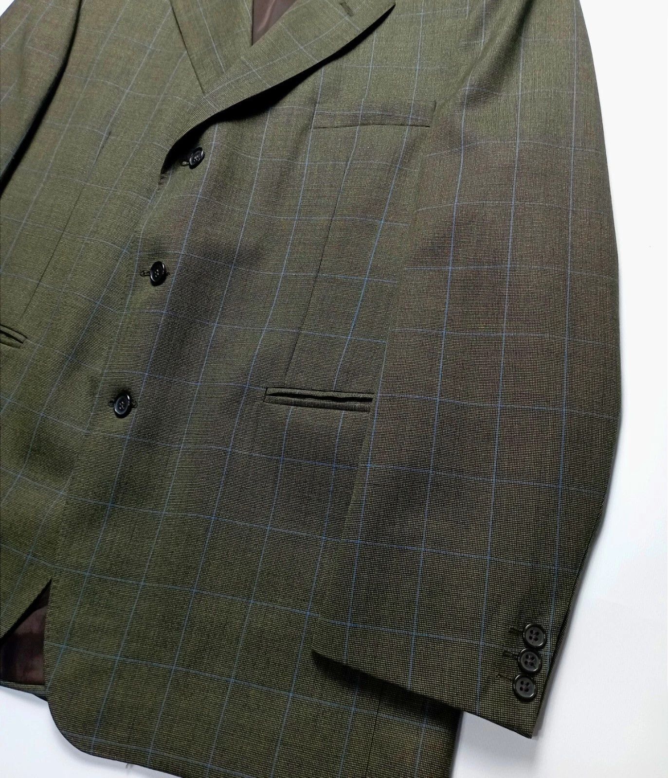 Gieves & Hawkes Gieves & Hawkes Tweed Blazer Savile Row London Green Size 48R - 7 Thumbnail