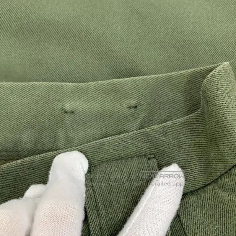 Miu Miu Miu Miu Green Cotton Casual Pants for Women . Size 28" / US 6 / IT 42 - 9 Thumbnail