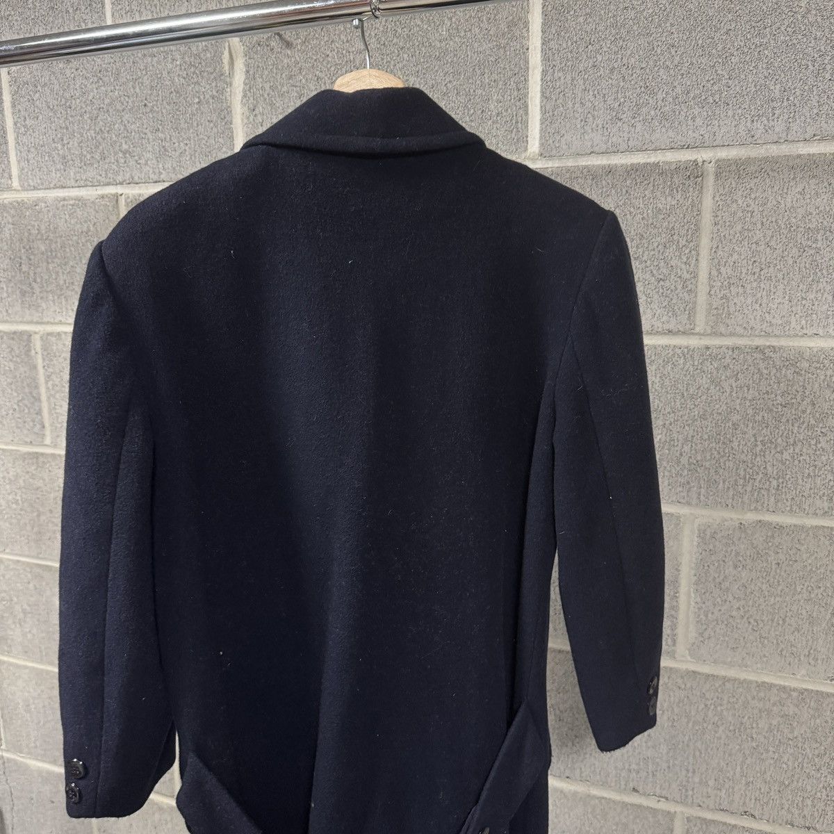 Vintage Vintage Billi Navy Blue Wool Overcoat Peacoat Jacket Size US L / EU 52-54 / 3 - 4 Thumbnail
