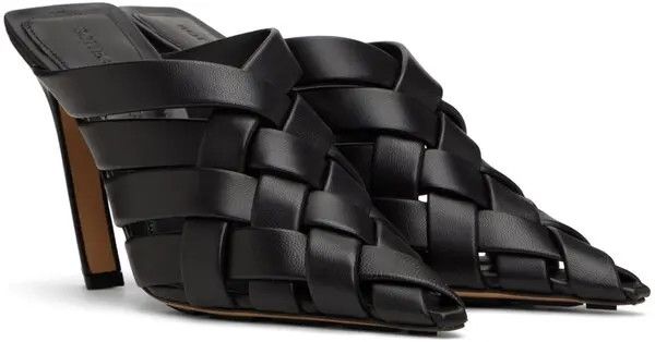 Bottega Veneta o1loc1c0824 Alfie Mules in Black Size US 9 / IT 39 - 4 Thumbnail