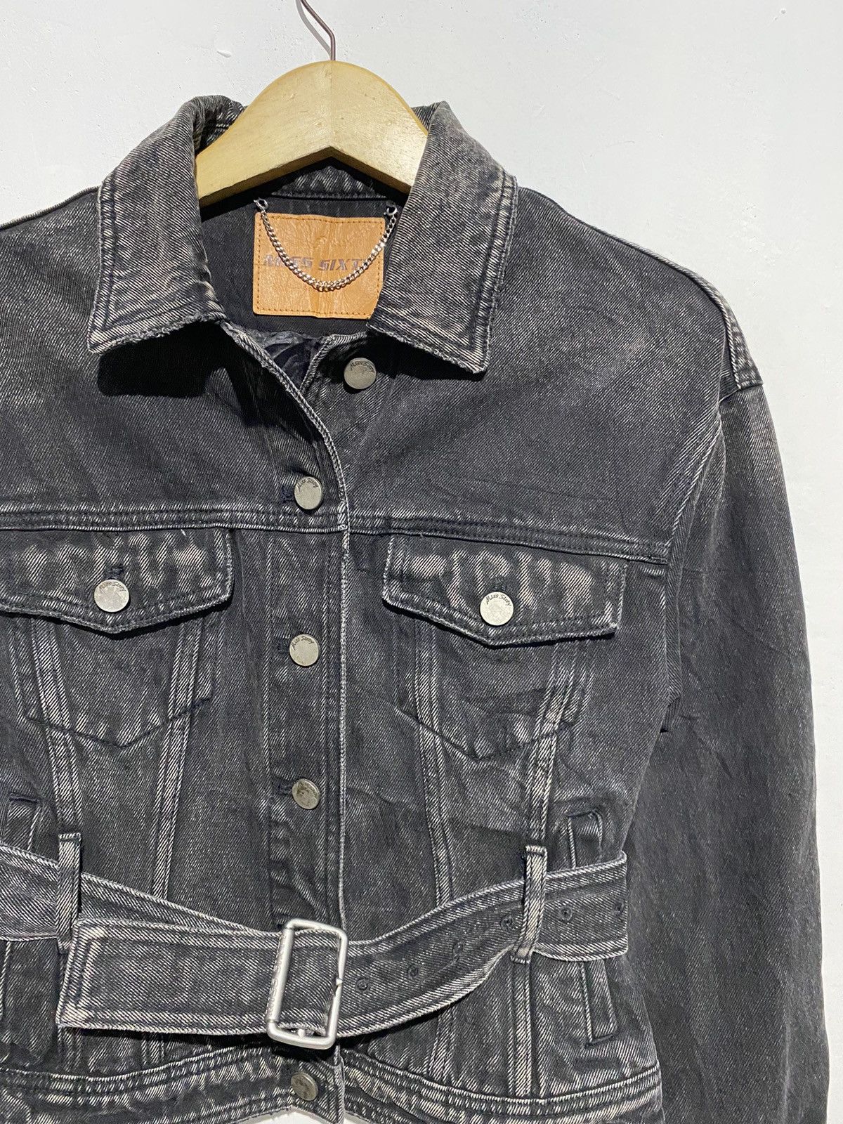 Hysteric Glamour × Miss Sixty × Vintage 2000s Miss sixty washed black denim jacket Size XXS / US 00 / IT 34 - 3 Thumbnail