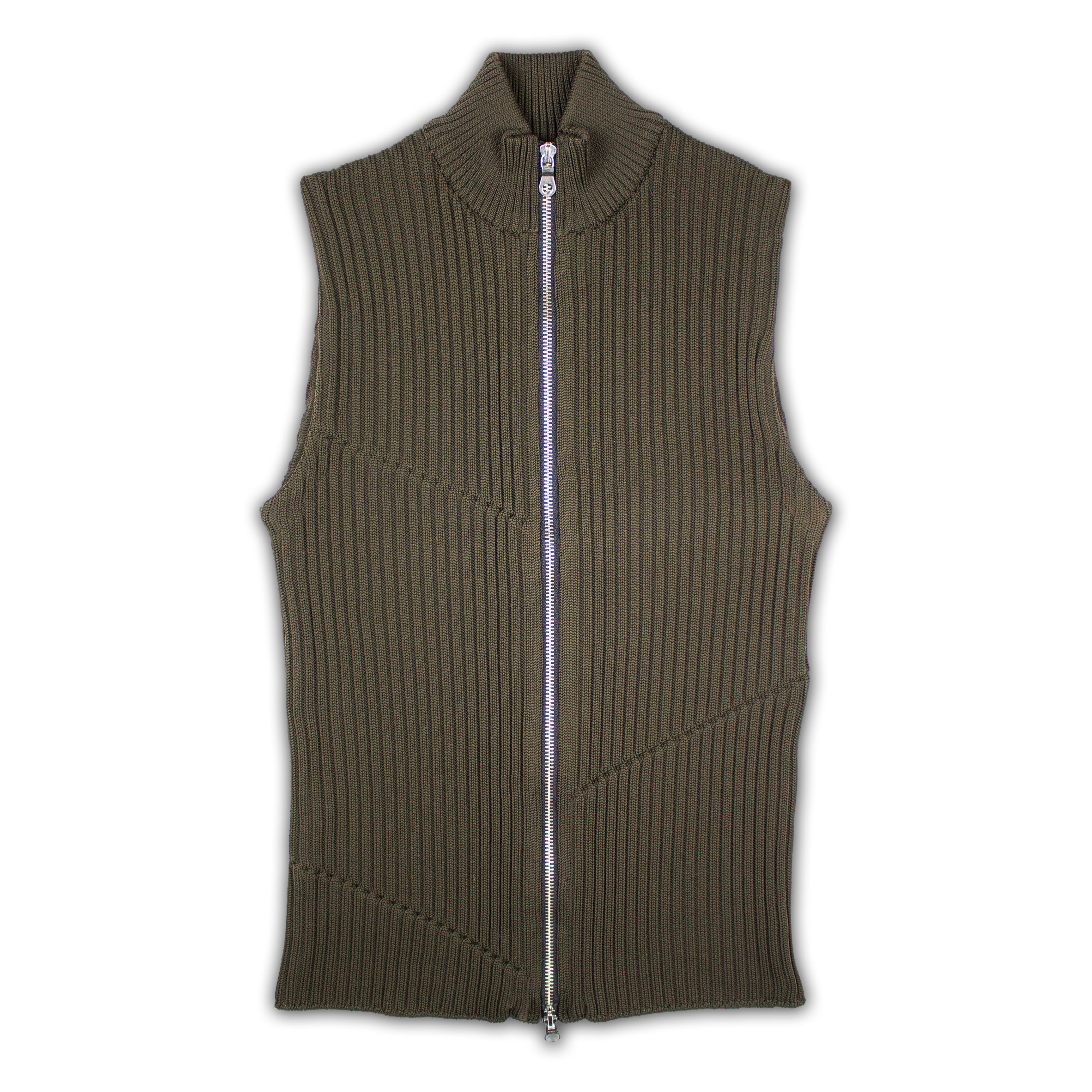 Issey Miyake Issey Miyake IM PRODUCT ASYMMETRIC STITCH KNITTED VEST Size US M / EU 48-50 / 2 - 1 Thumbnail