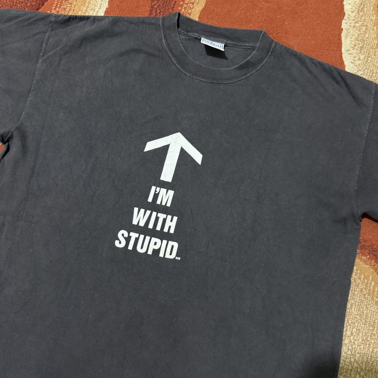 Vintage Vintage I'm With Stupid Size US L / EU 52-54 / 3 - 3 Thumbnail