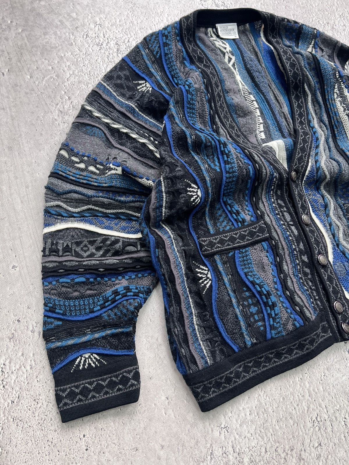 Carlo Colucci × Coogi × Vintage Rare Vintage CARLO COLUCCI Cardigan Sweater Coogi Size US XL / EU 56 / 4 - 2 Thumbnail