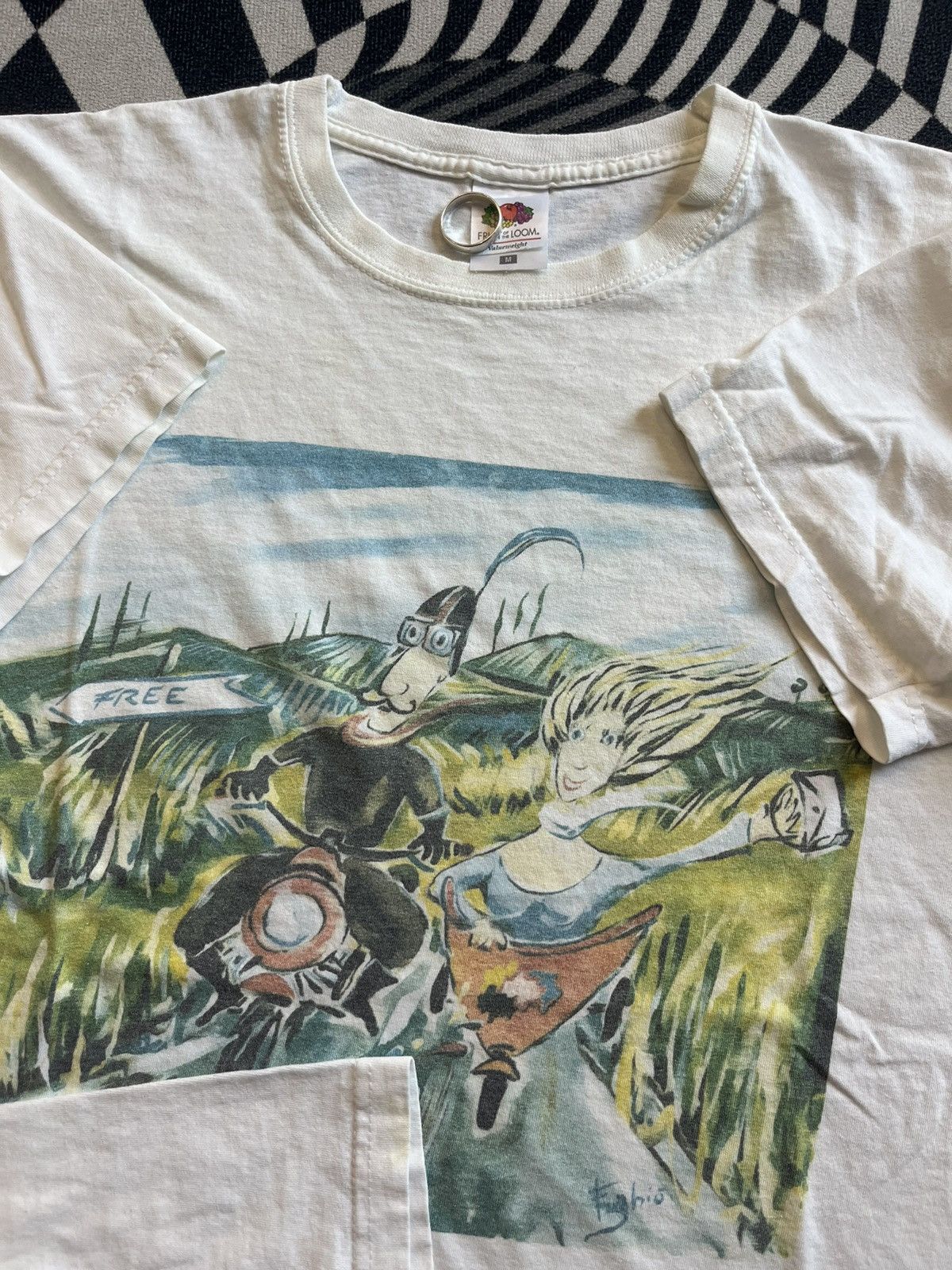 Arts & Science Vintage Alice in Wonderland Art by Fughio 90’s Tshirt Size US M / EU 48-50 / 2 - 7 Thumbnail