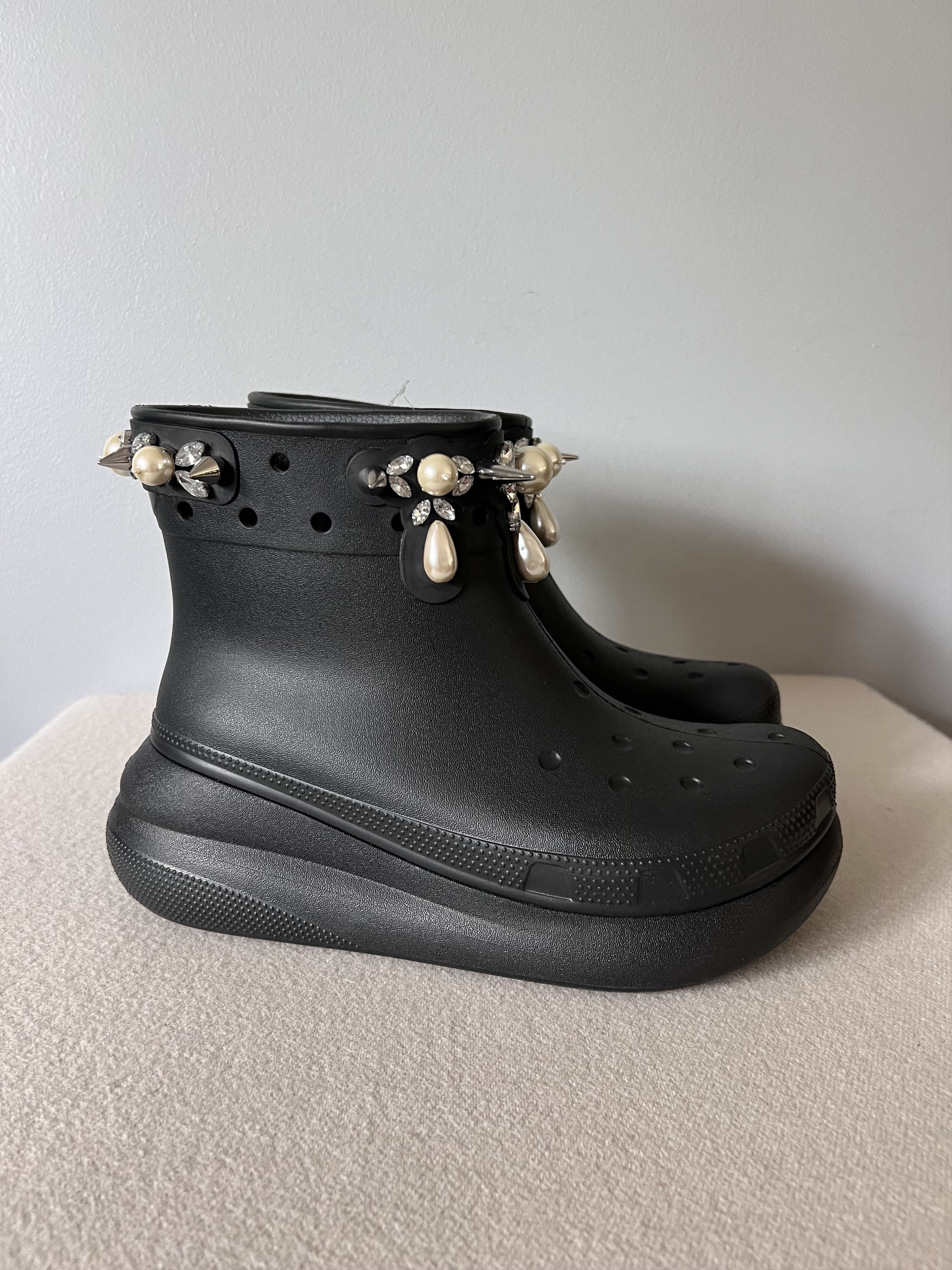 Simone Rocha Crocs Crush Boots in Black