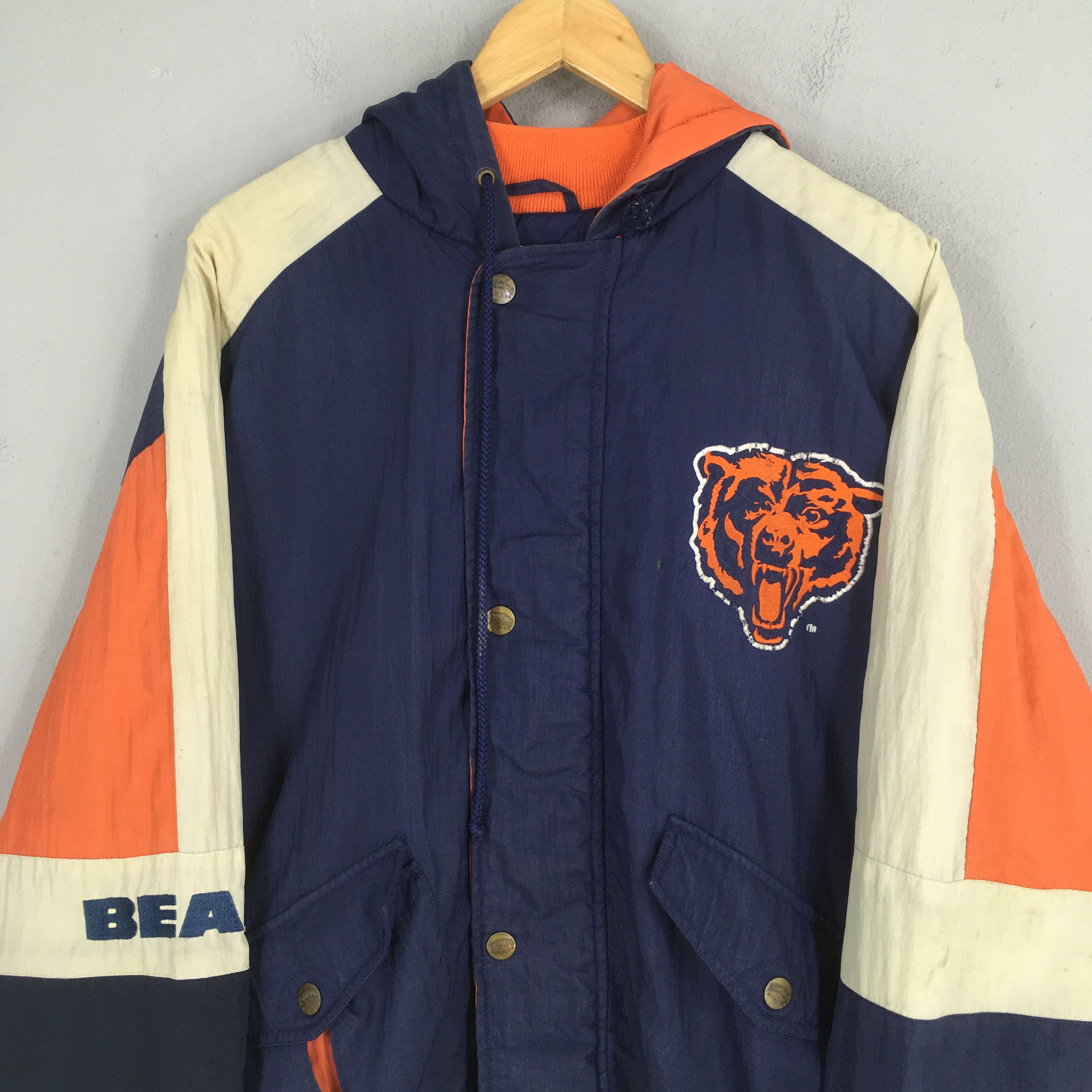 NFL Vintage 90s Chicago Bears NFL Bomber Jacket 2XL Size US XXL / EU 58 / 5 - 2 Thumbnail