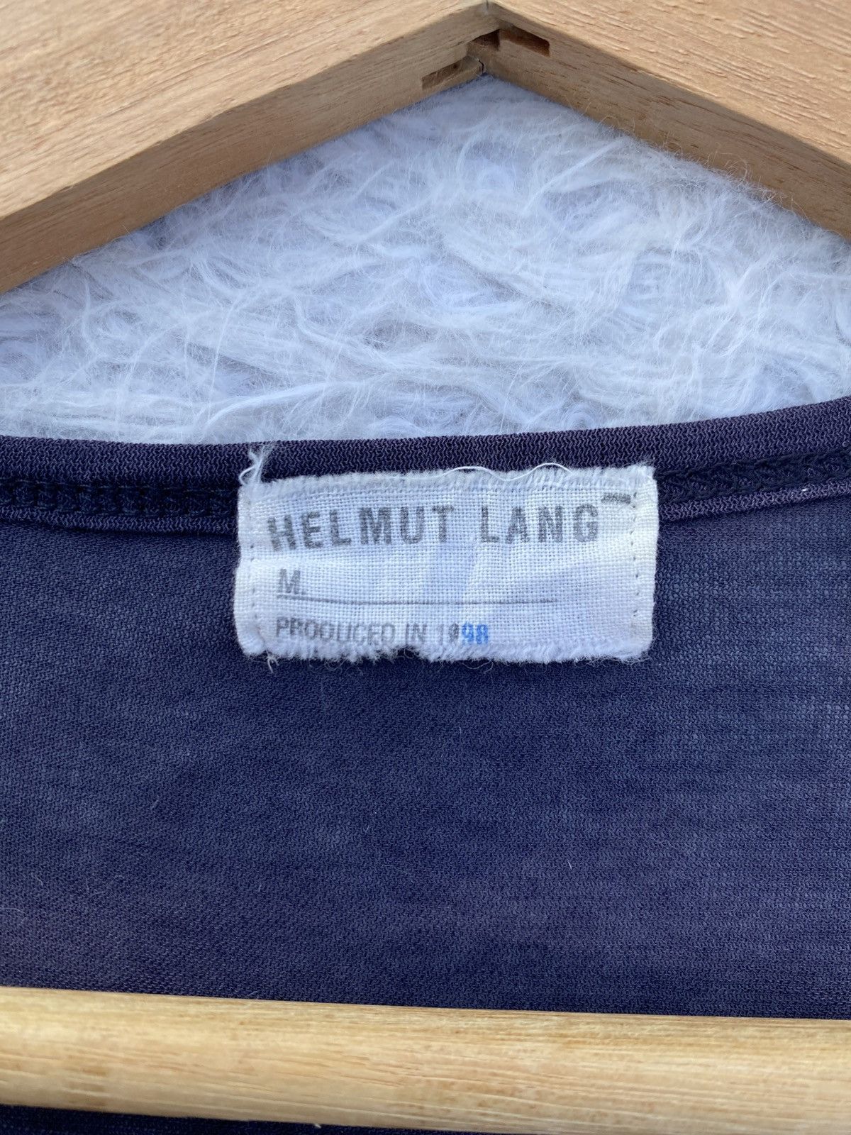 Helmut Lang Rare Vintage Helmut Lang Produced 1998 V mesh Longsleeve Top Size S / US 4 / IT 40 - 12 Thumbnail