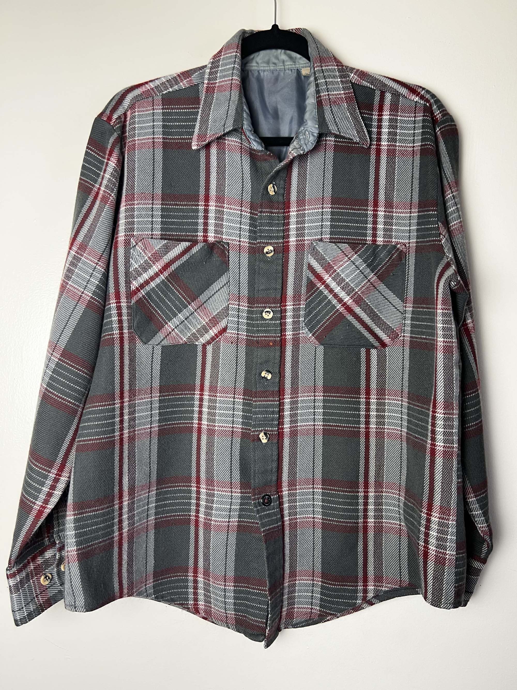 Vintage Vintage 1970's-1980's Sears Roebuck and Co. Style Flannel Size US L / EU 52-54 / 3 - 13 Thumbnail