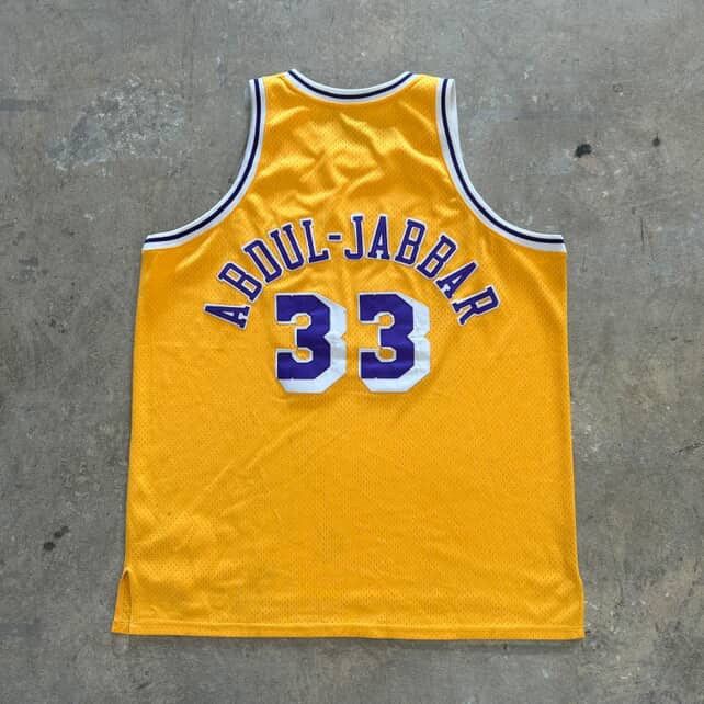 Vintage Vintage Los Angeles Lakers Kareem Abdul-Jabbar Jersey Size US XXL / EU 58 / 5 - 2 Thumbnail
