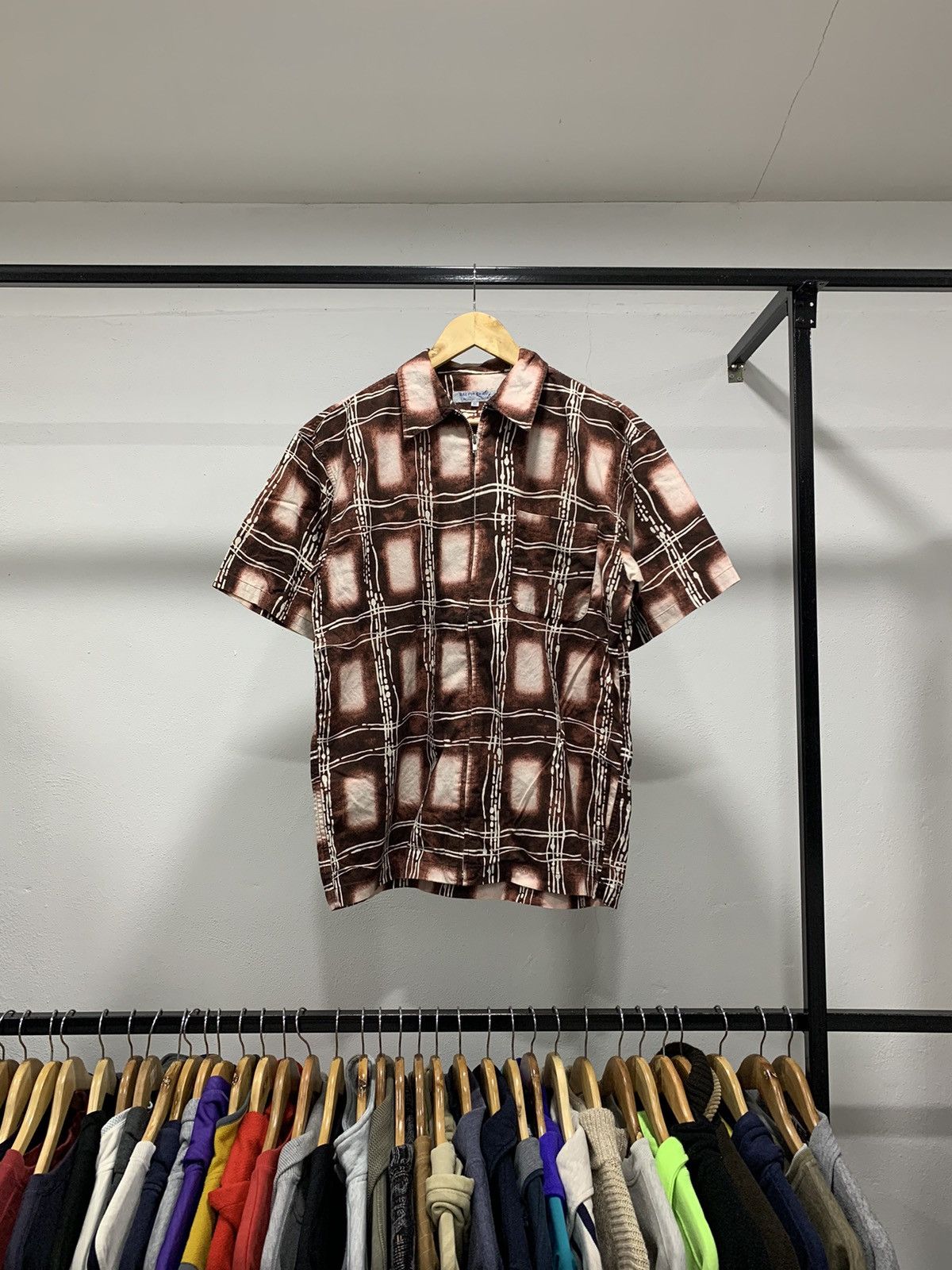 Designer × Vintage Vintage Art Zip up Shirt 90s Old Money Size US M / EU 48-50 / 2 - 1 Thumbnail