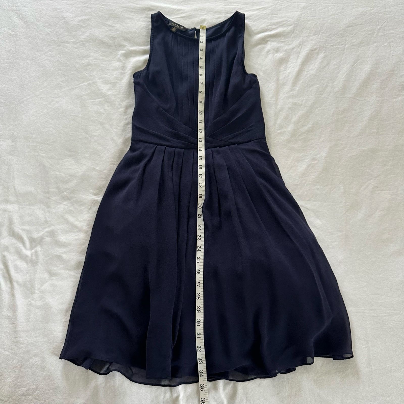 Ted Baker Ted Baker Saphira Tiered Pleat A-Line Silk Dress Size 1 Size XS / US 0-2 / IT 36-38 - 12 Thumbnail