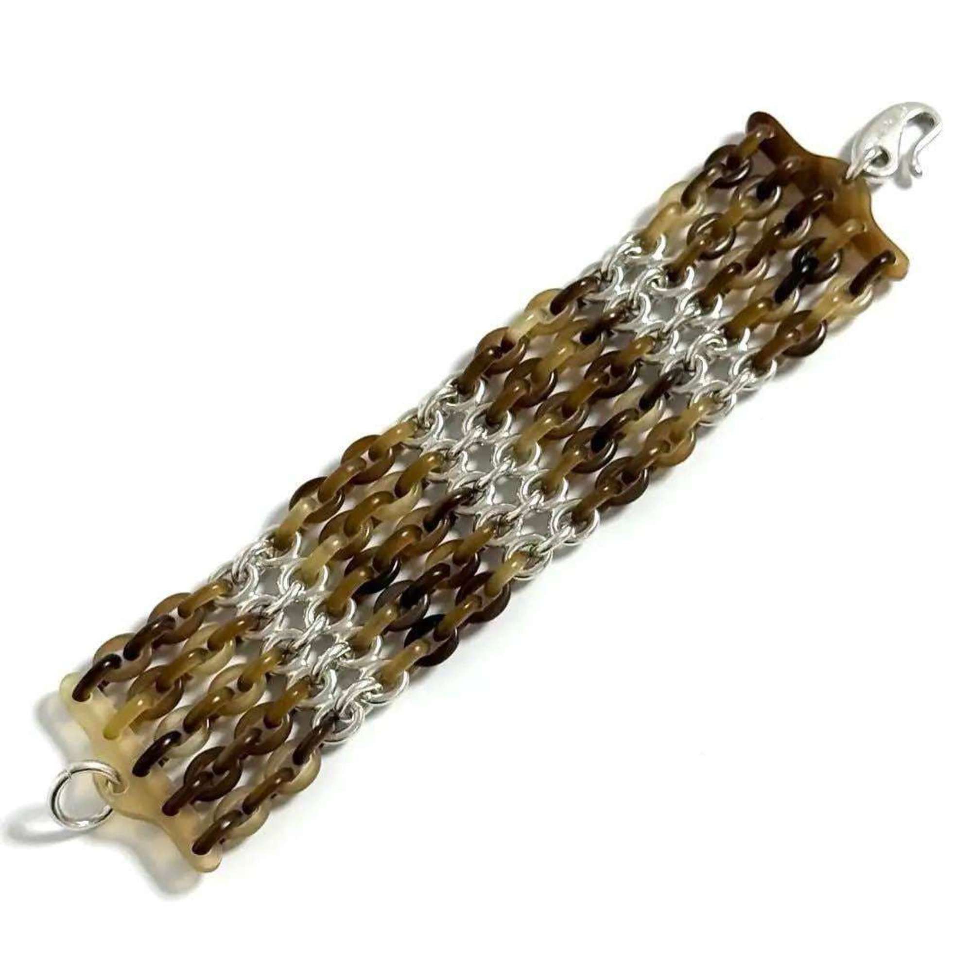Hermes Hermes Hermès 5-link wide bracelet in 925 silver Size ONE SIZE - 1 Thumbnail