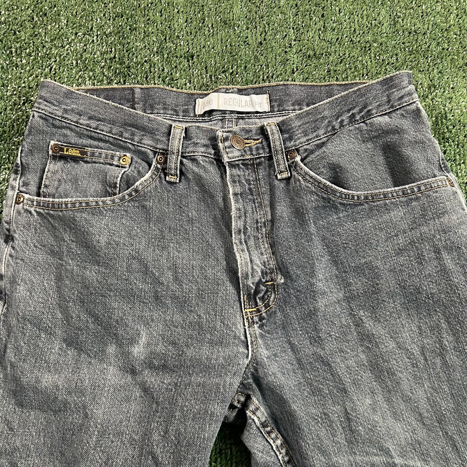 Lee Lee Men's Regular Fit Jeans in Gray Denim 32x30 Size US 32 / EU 48 - 2 Thumbnail