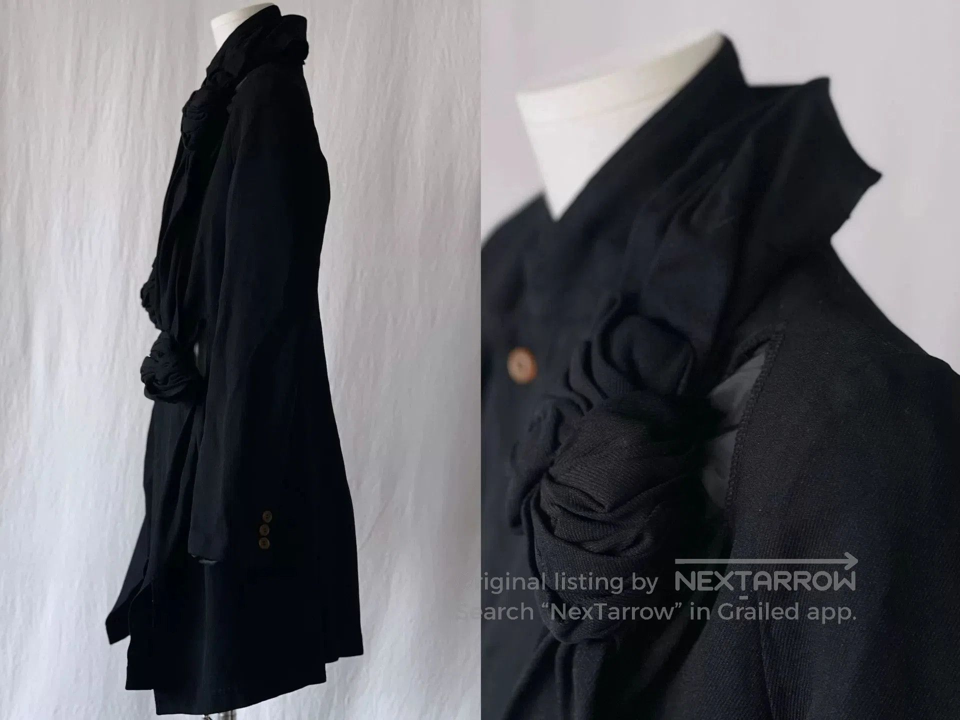 CDG by Comme des Garcons CDG Black Tailored Jacket with Cutouts. Size XS / US 0-2 / IT 36-38 - 6 Thumbnail