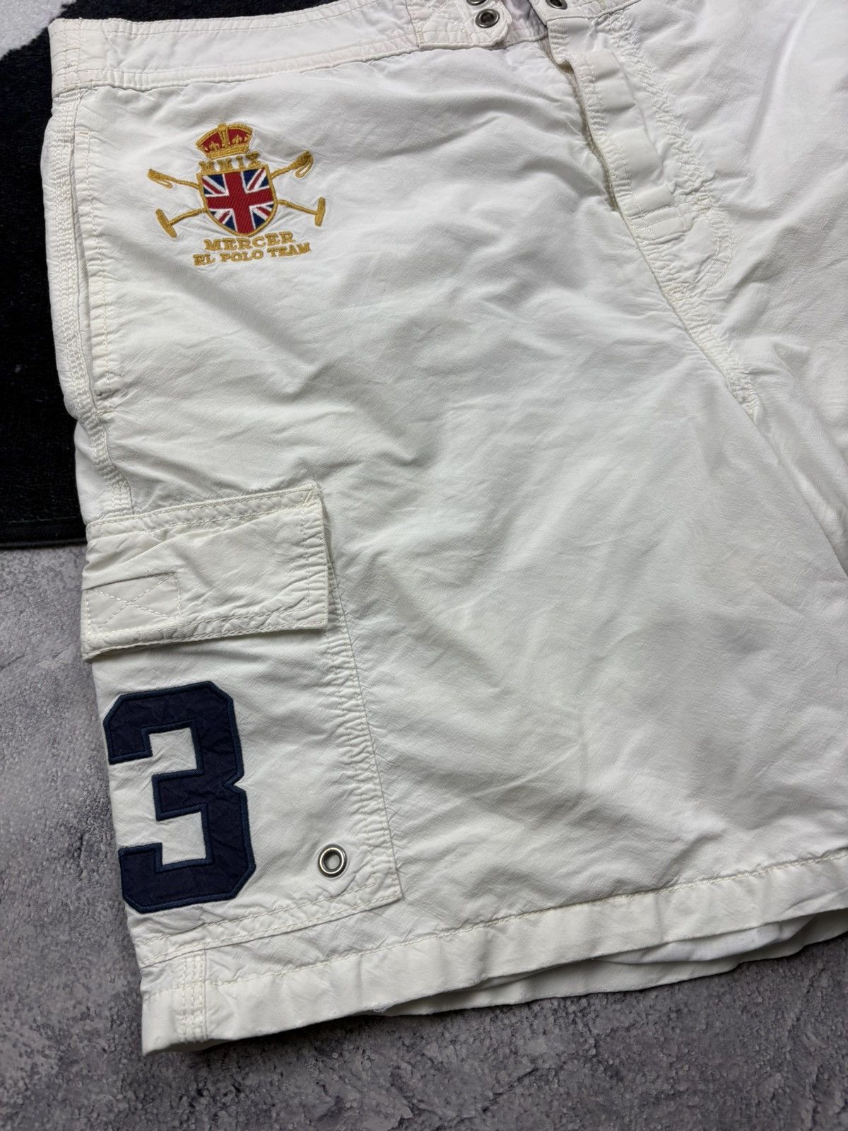 Polo Ralph Lauren POLO RALPH LAUREN Vintage Big Pony 3 Streetwear Shorts Rare Size US 33 - 3 Thumbnail