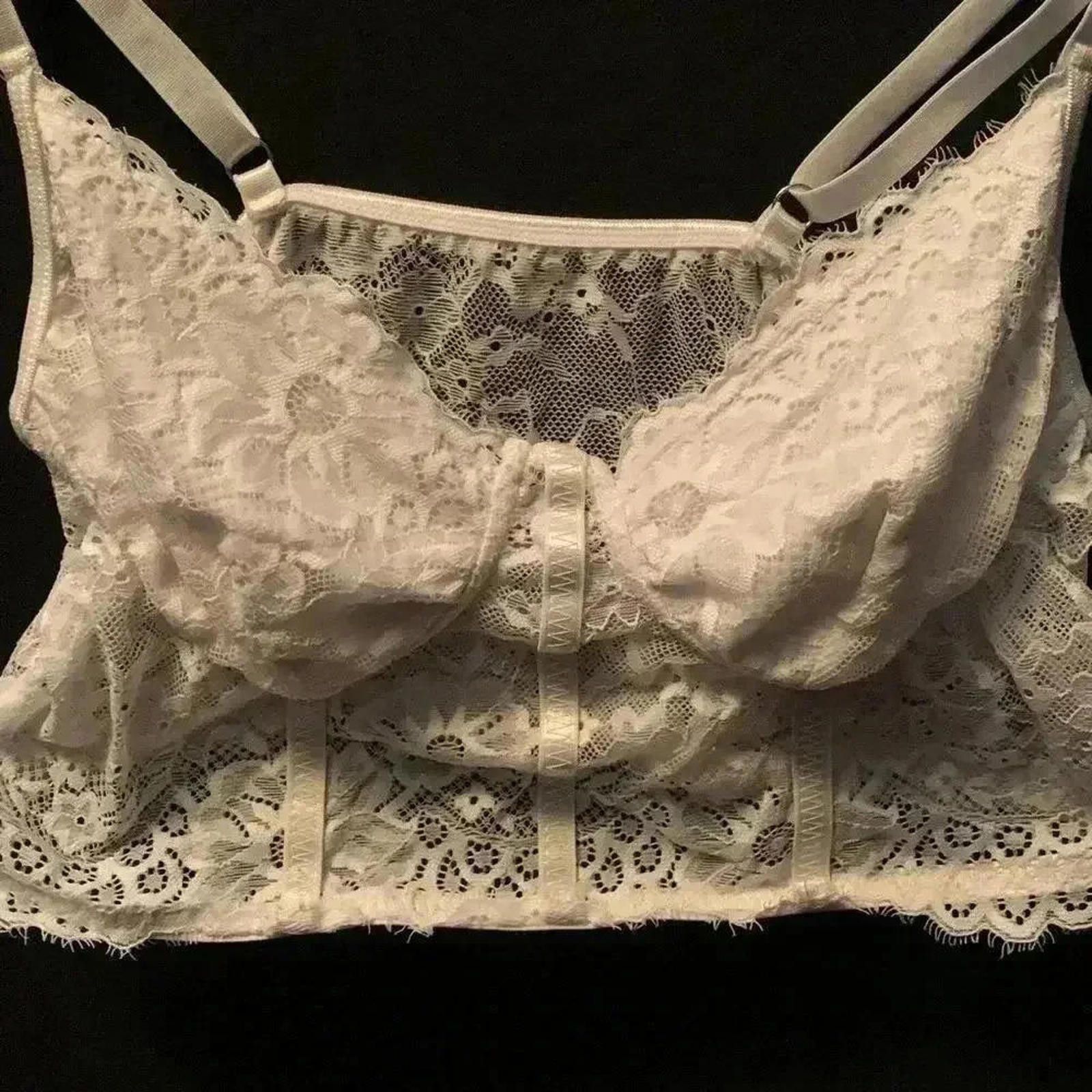 Designer Lace Crop Bralette - Elegant & Stylish Size ONE SIZE - 4 Thumbnail