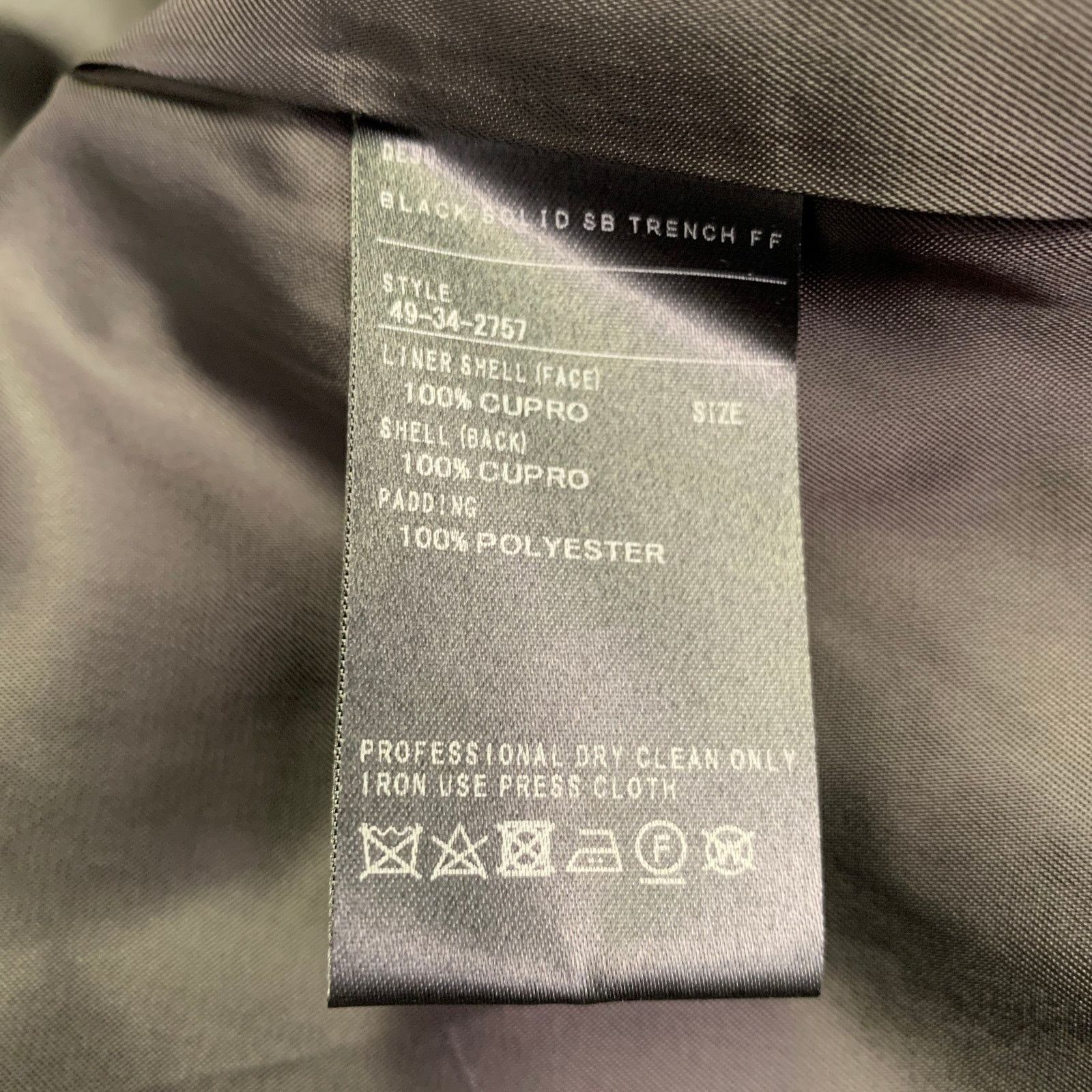 Barneys New York Size 46 Black Cotton Hidden Buttons Trench Coat Size US XL / EU 56 / 4 - 7 Thumbnail
