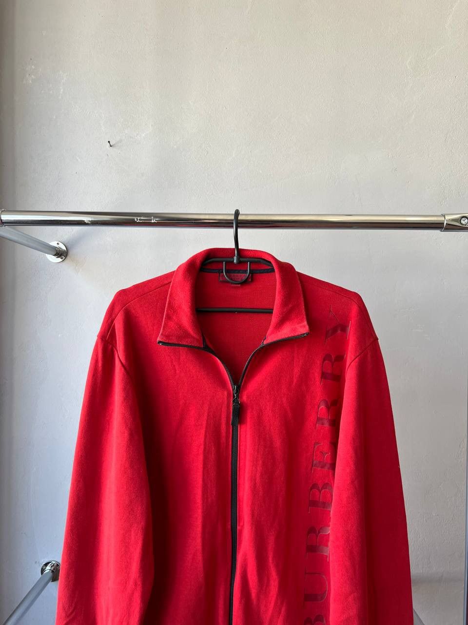 Burberry BURBERRY SPORT RED CASUAL MENS FULL ZIP BIG LOGO SWEATSHIRT Size US XL / EU 56 / 4 - 3 Thumbnail
