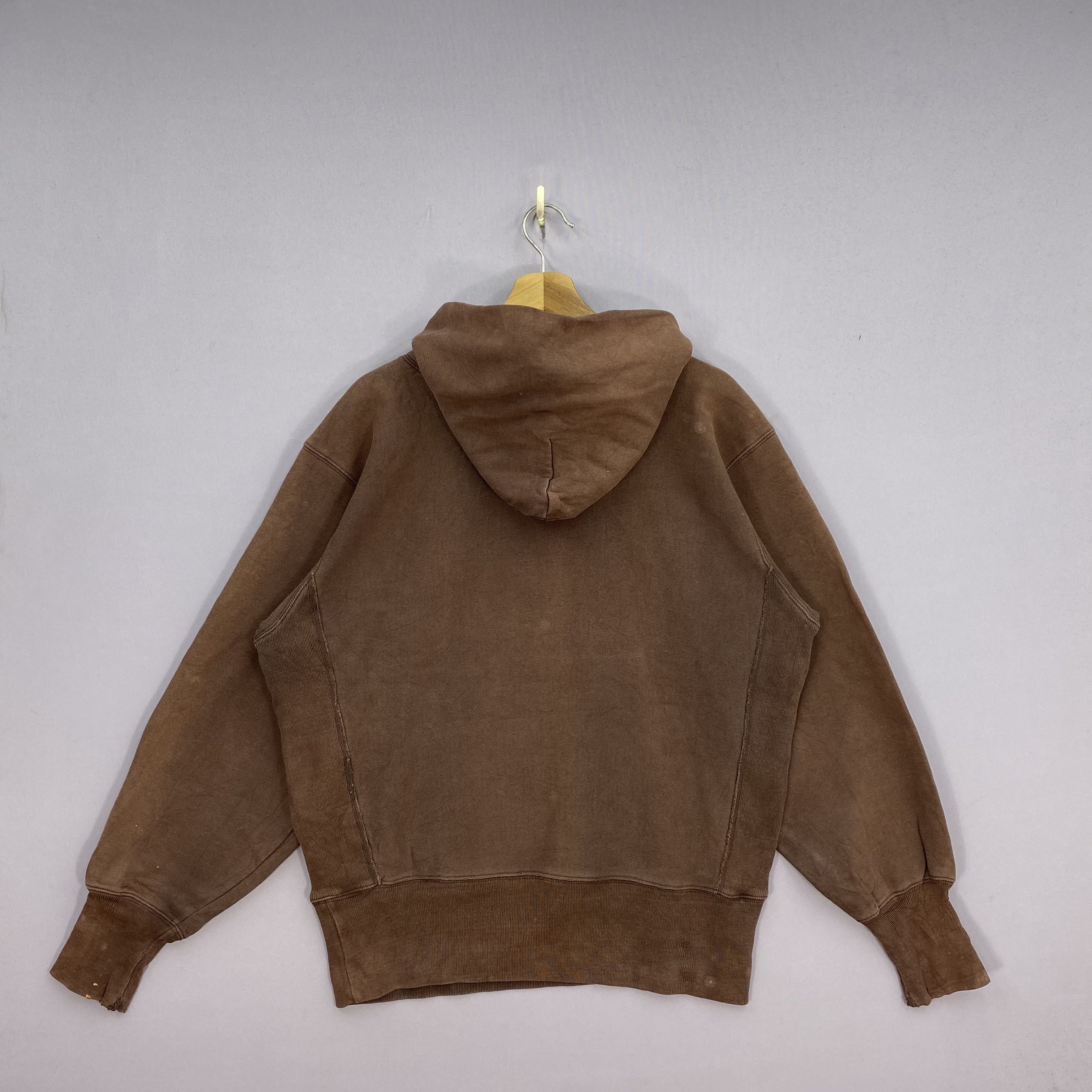 Champion Vintage 90s Champion Reverse Weave Sweatshirt Faded Hoodie Size US L / EU 52-54 / 3 - 2 Thumbnail
