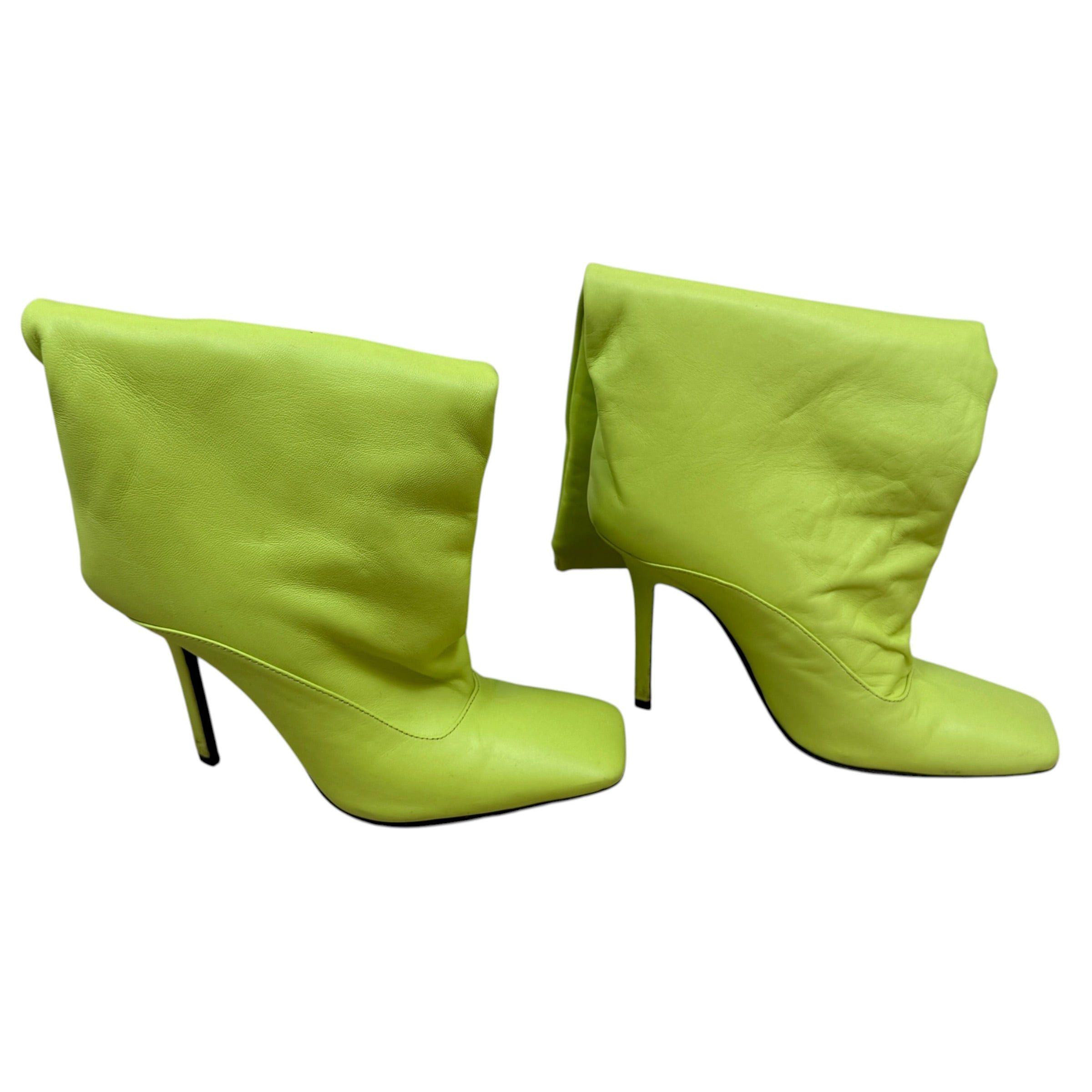 The Attico The Attico ‘Sienna’ Leather Knee High Boots Neon (Size EU38) Size US 5.5 / EU 38 - 2 Thumbnail