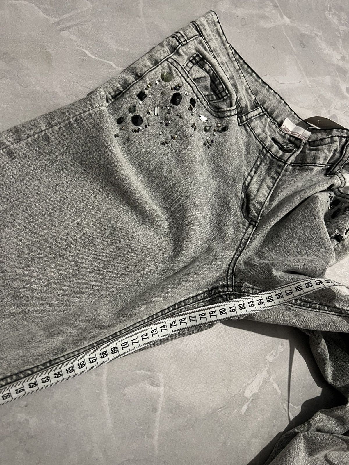 Japanese Brand Number Nine Style Skinny / Japanese Vibe / With Glitter Y2K Size US 30 / EU 46 - 6 Thumbnail