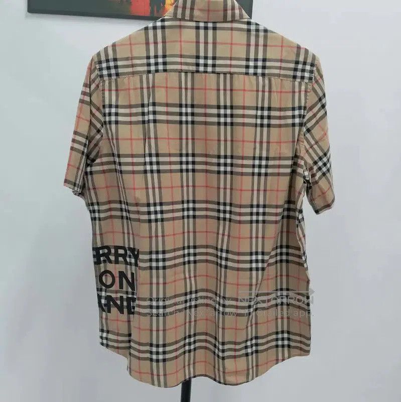 Burberry Burberry Khaki Cotton Short Sleeve Shirt. Size US S / EU 44-46 / 1 - 2 Thumbnail