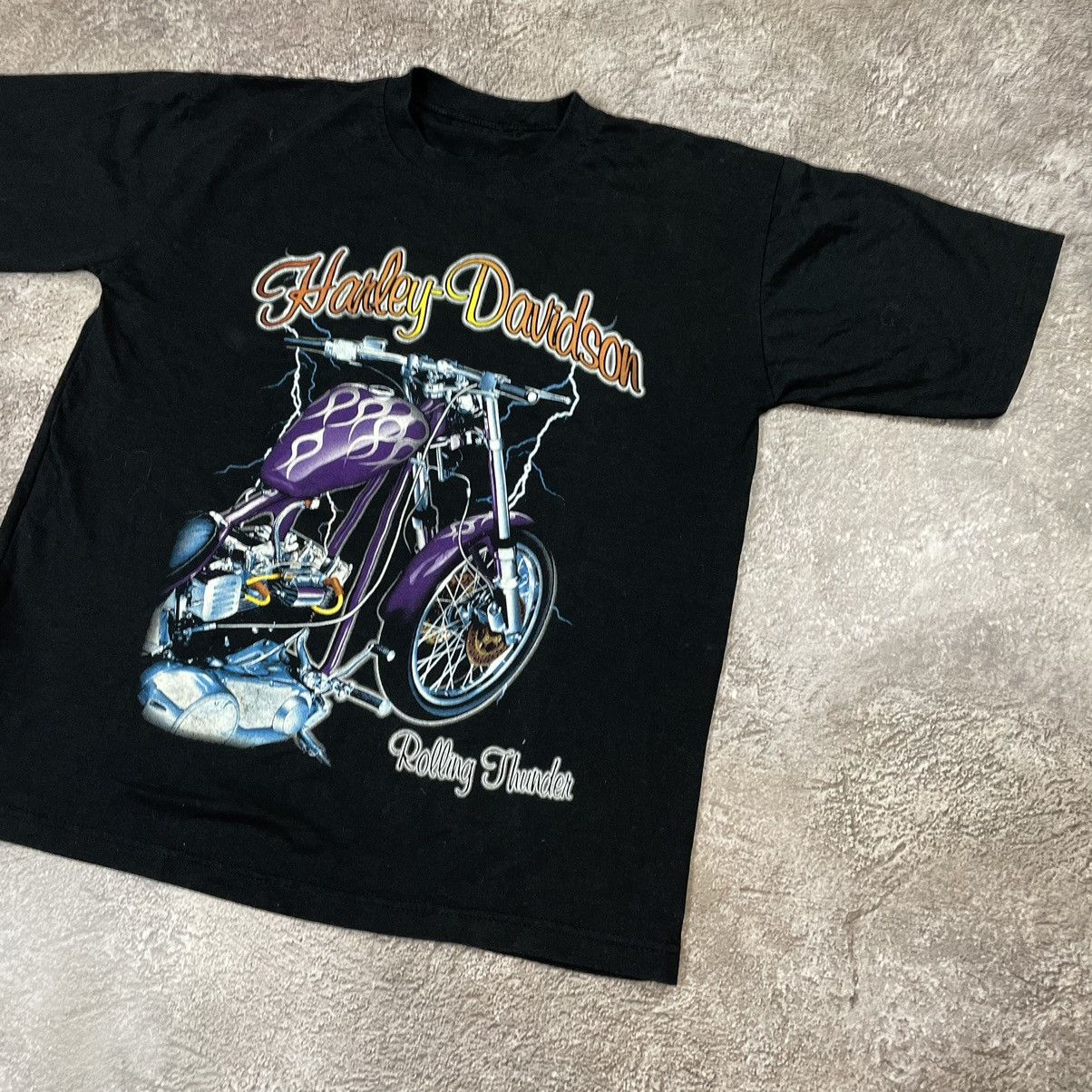 West Coast Choppers Vintage 90s Harley Davidson Graphic Tee Faded Black Indie XL Size US XL / EU 56 / 4 - 3 Thumbnail