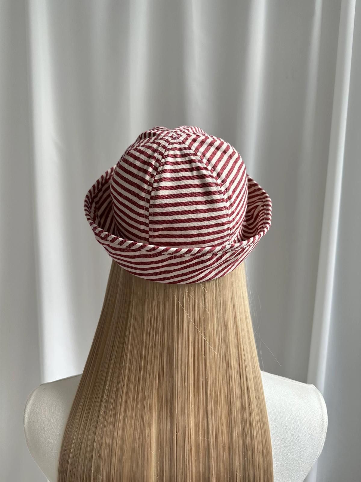 Japanese Brand Retro Red Striped Beret Sailor Cap Y2K French Girl Aesthetic Size ONE SIZE - 5 Thumbnail