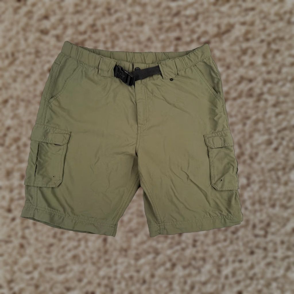Vintage Boy Scouts Shorts Women Extra Large Green Belted Switchbacks NO LEGS Poly READ Size 40" / US 18 - 1 Thumbnail