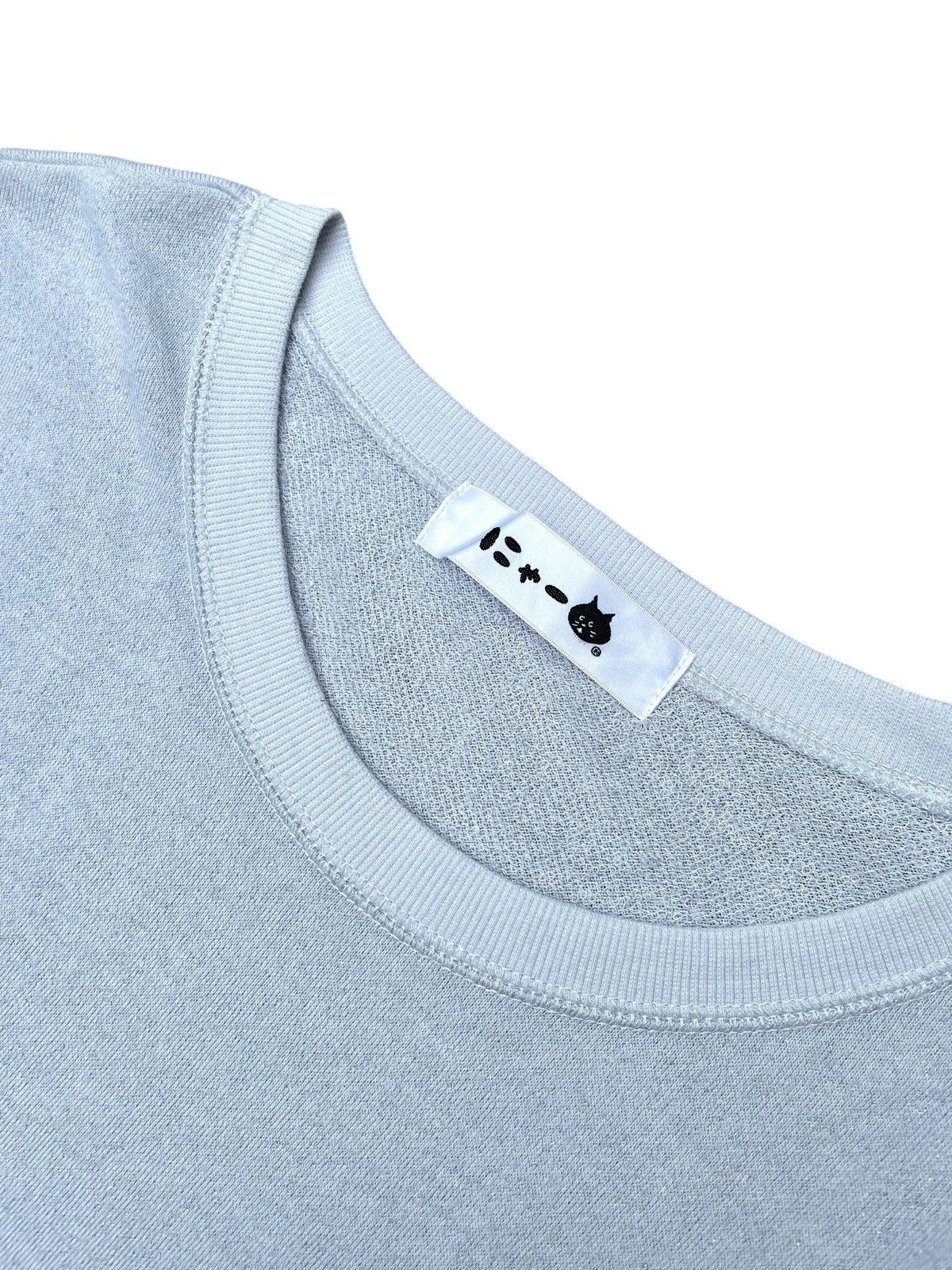 Issey Miyake Ne-net Nya Cat Light Blue Glitter Sweatshirt Size US M / EU 48-50 / 2 - 4 Thumbnail